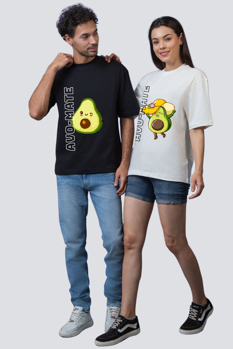 Avo-Mate Couple Oversized Tees - Pack of 2