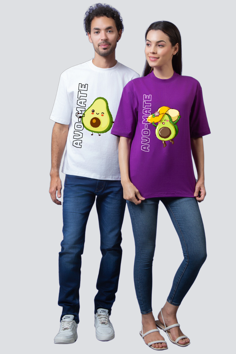 Avo-Mate Couple Oversized Tees - Pack of 2