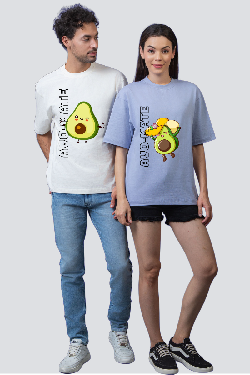 Avo-Mate Couple Oversized Tees - Pack of 2