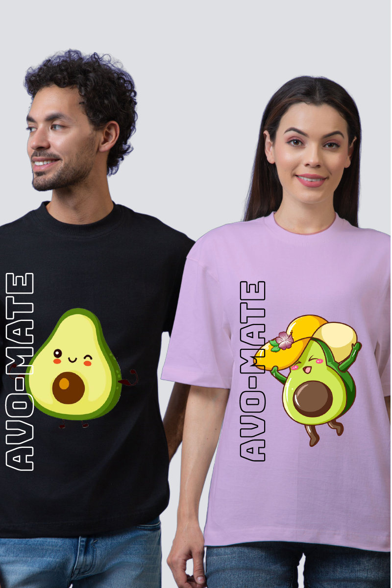 Avo-Mate Couple Oversized Tees - Pack of 2