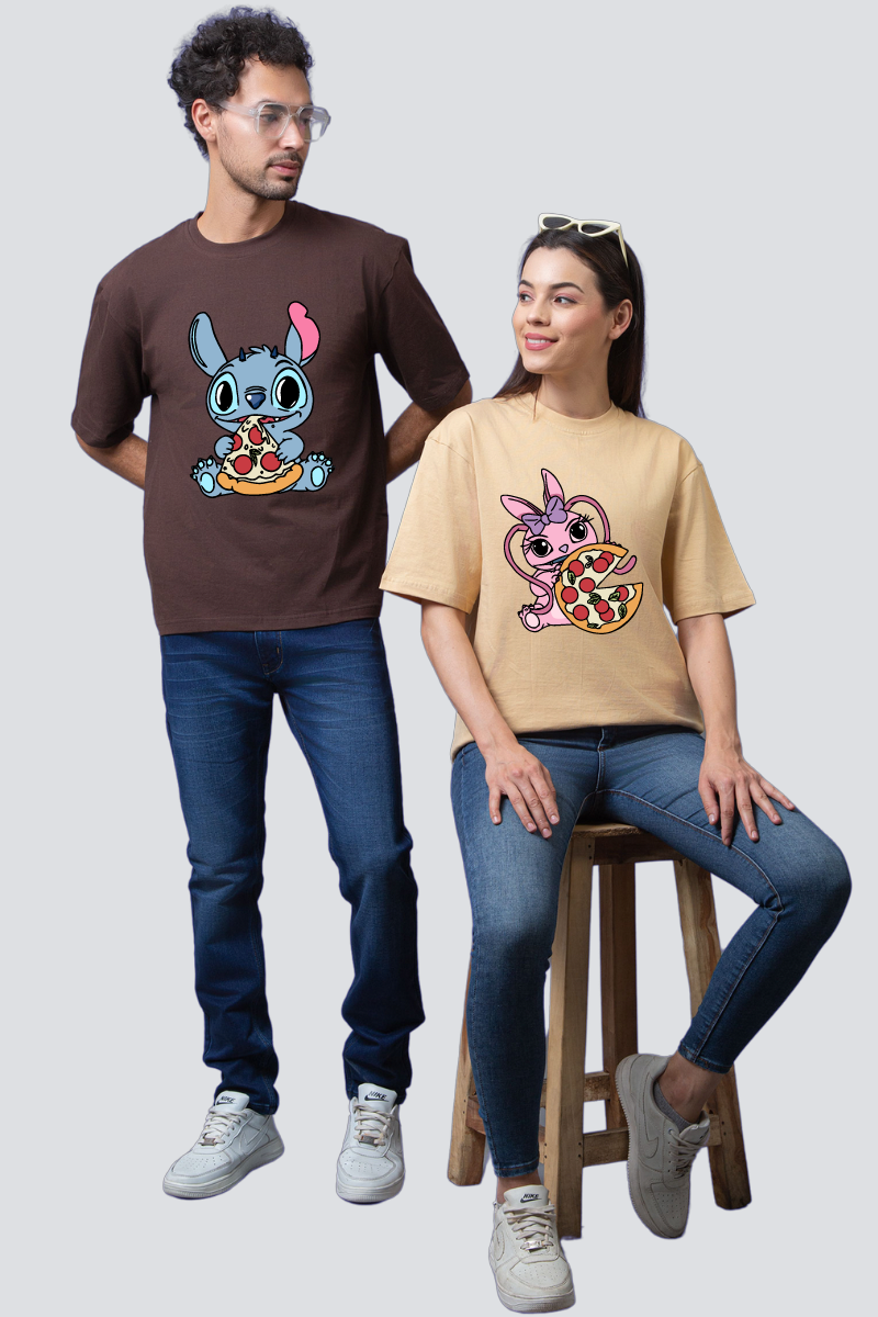 Cosmic Munchies Oversized Couple Tees (Pack of 2)