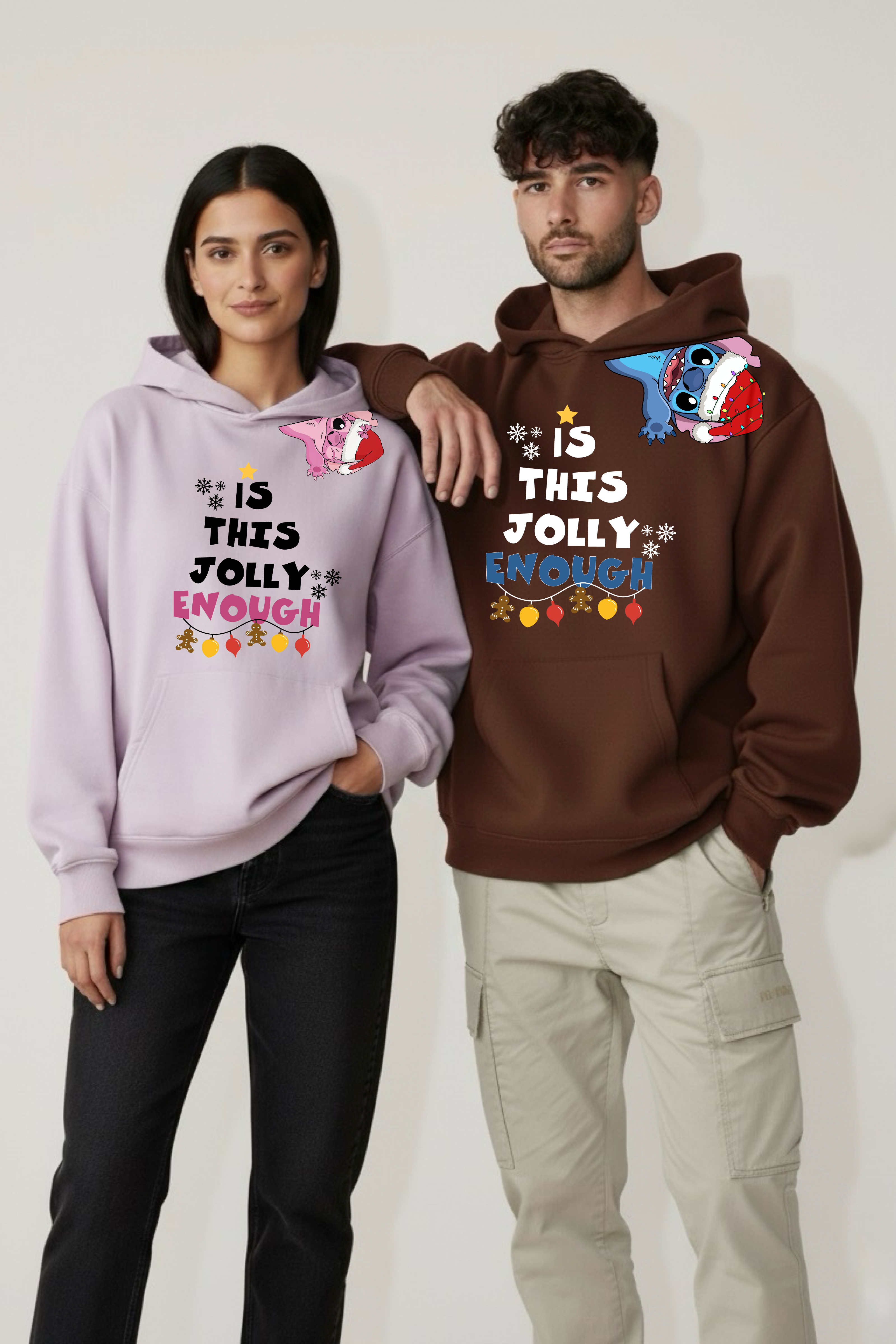 Is This Jolly Enough Oversized Drop Shoulder Hoodies - Pack of 2