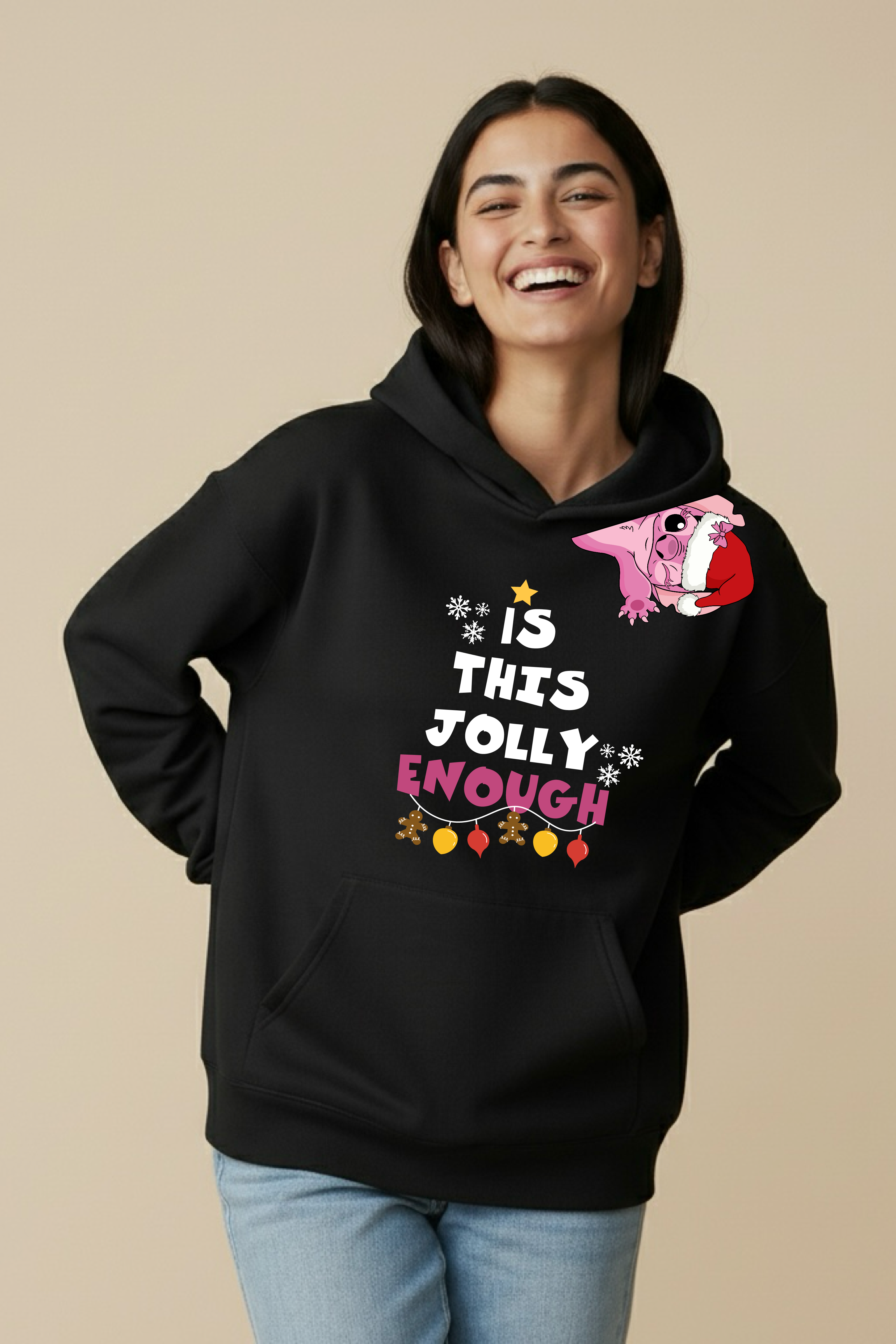 Is This Jolly Enough Oversized Drop Shoulder Hoodies - Pack of 2