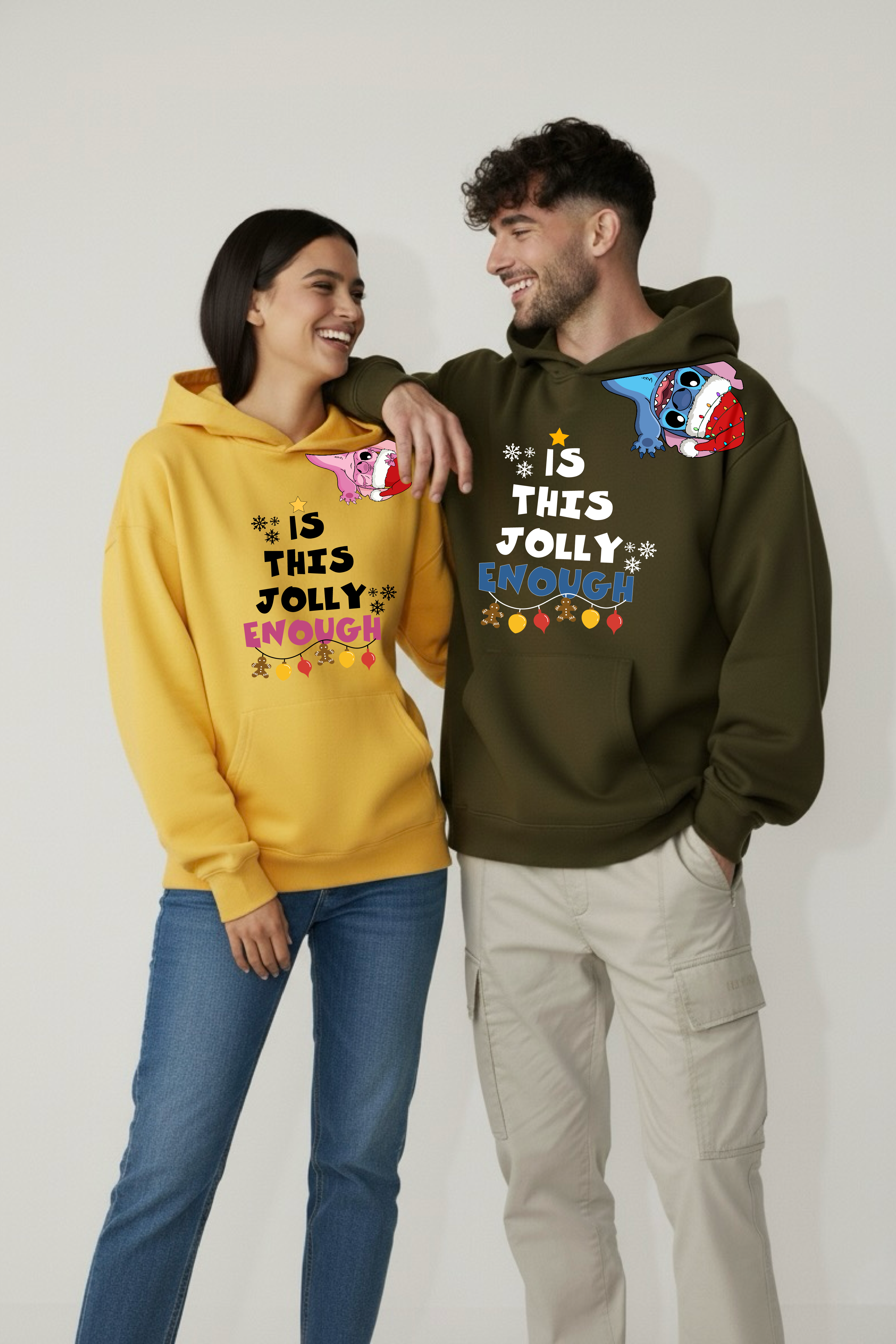 Is This Jolly Enough Oversized Drop Shoulder Hoodies - Pack of 2
