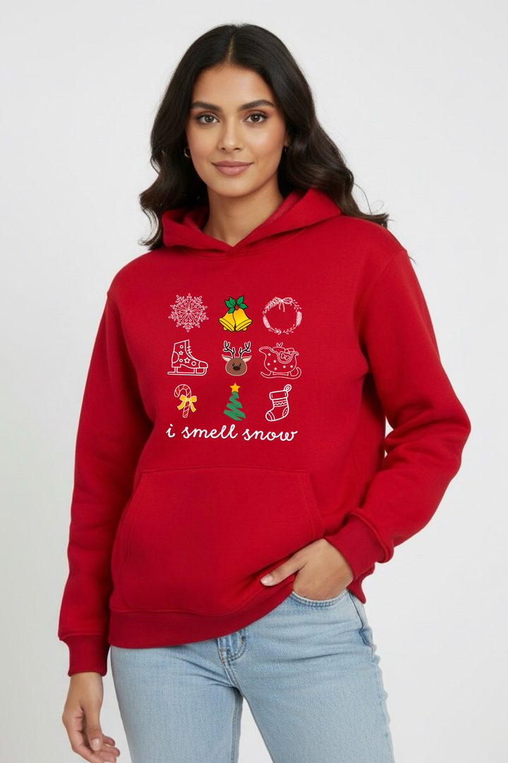 I Smell Snow Oversized Drop-Shoulder Hoodie