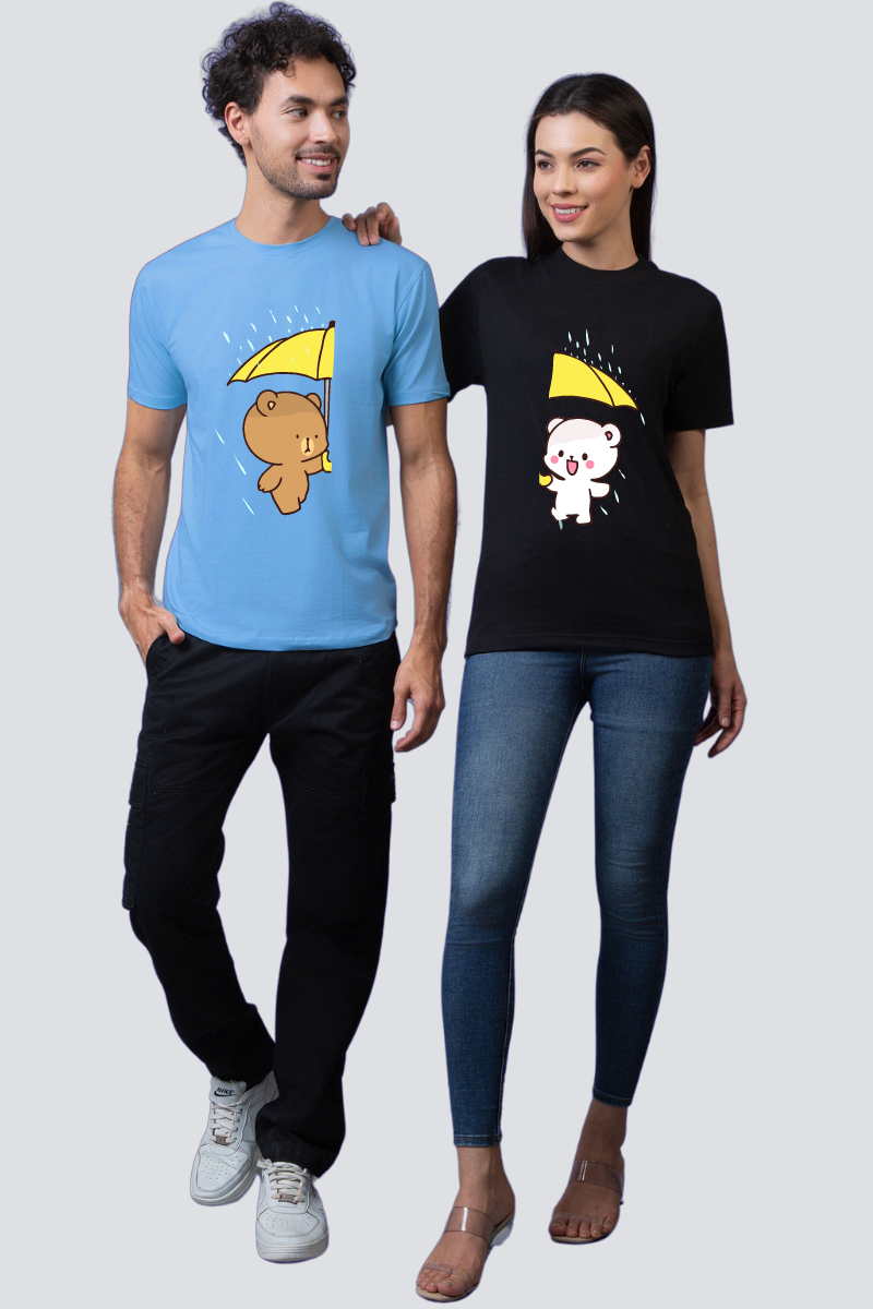 Sunshine or Rain Couple Unisex Tees - Pack of 2