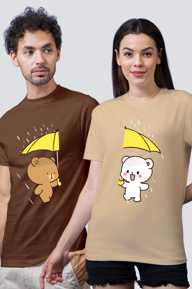 Sunshine or Rain Couple Unisex Tees - Pack of 2