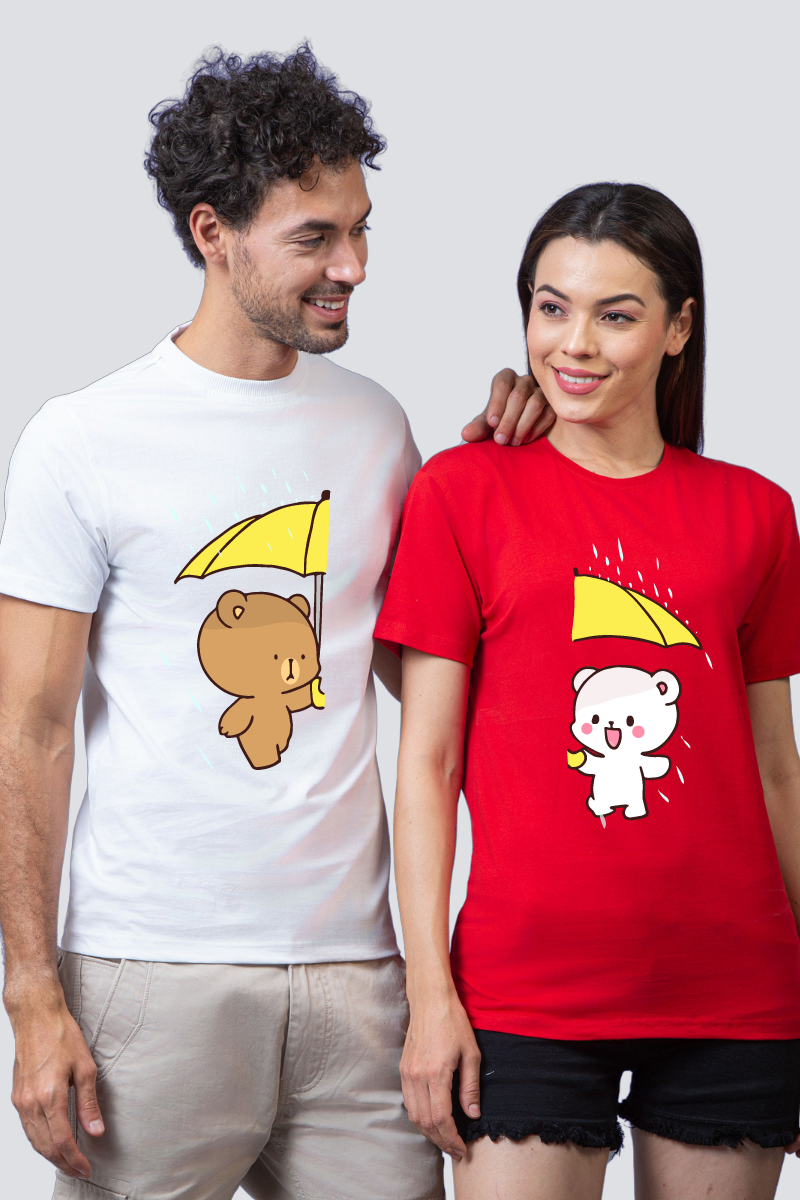 Sunshine or Rain Couple Unisex Tees - Pack of 2