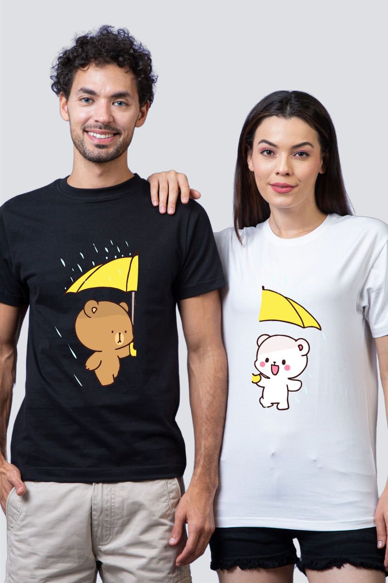 Sunshine or Rain Couple Unisex Tees - Pack of 2