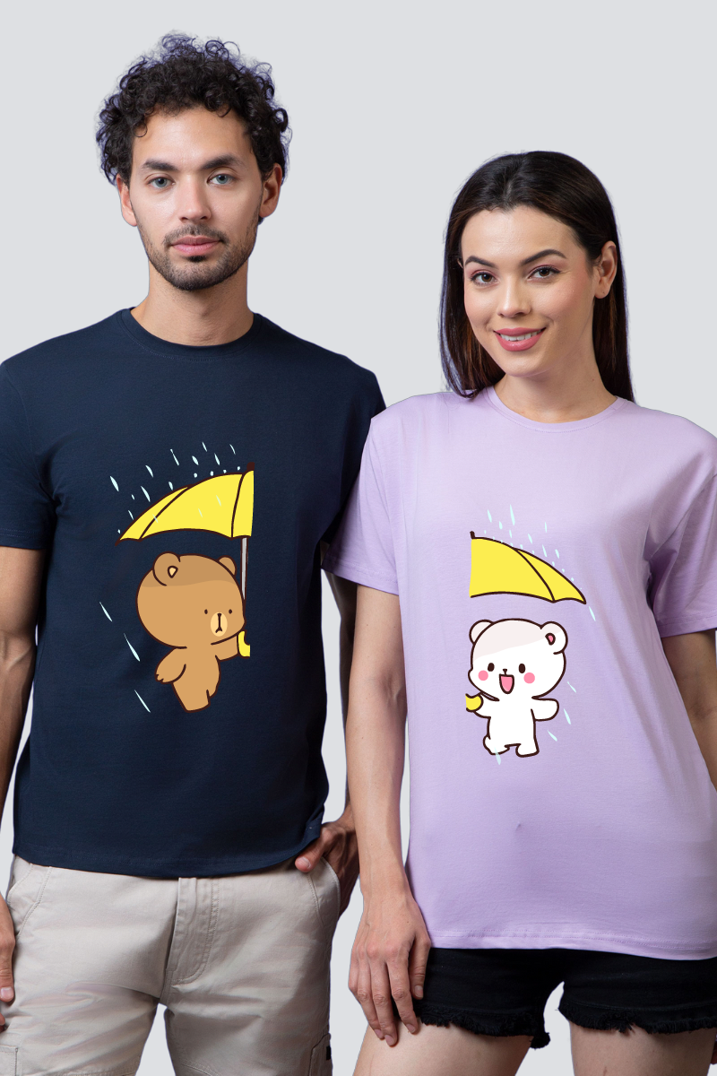 Sunshine or Rain Couple Unisex Tees - Pack of 2