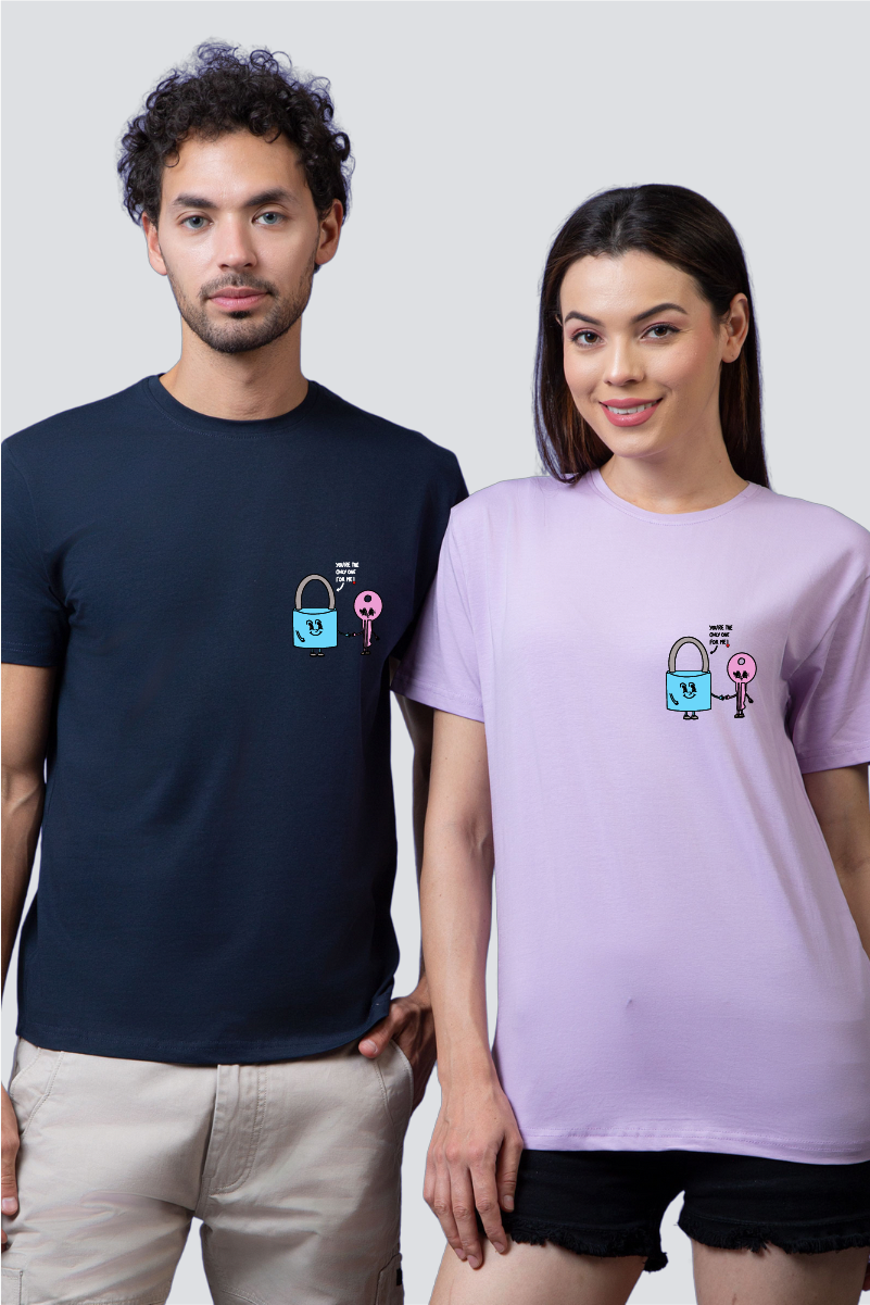 Key to My Heart Couple Unisex Tees - Pack of 2