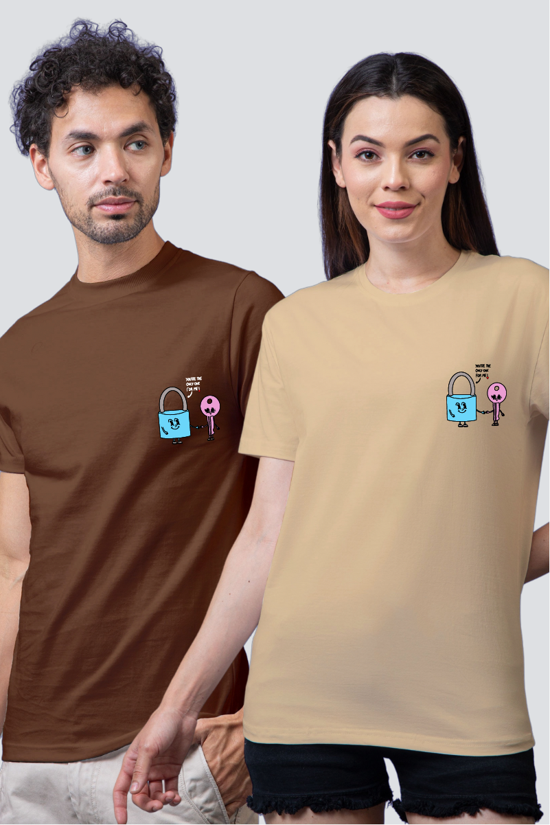 Key to My Heart Couple Unisex Tees - Pack of 2