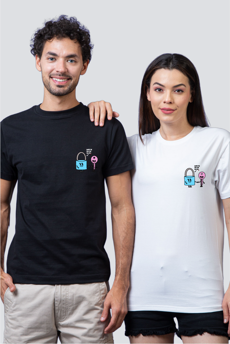 Key to My Heart Couple Unisex Tees - Pack of 2