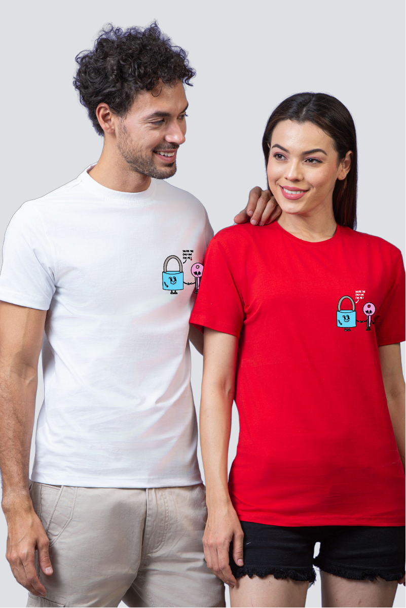 Key to My Heart Couple Unisex Tees - Pack of 2