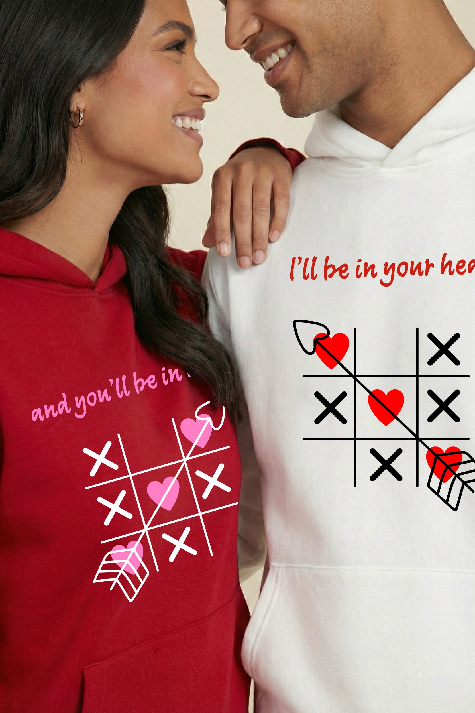 I Will Be in Your Heart Oversized Drop Shoulder Hoodies - Pack of 2