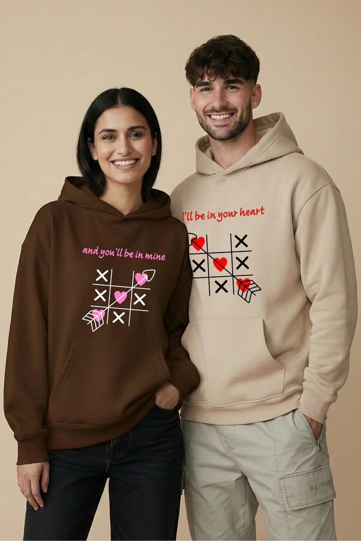 I Will Be in Your Heart Oversized Drop Shoulder Hoodies - Pack of 2