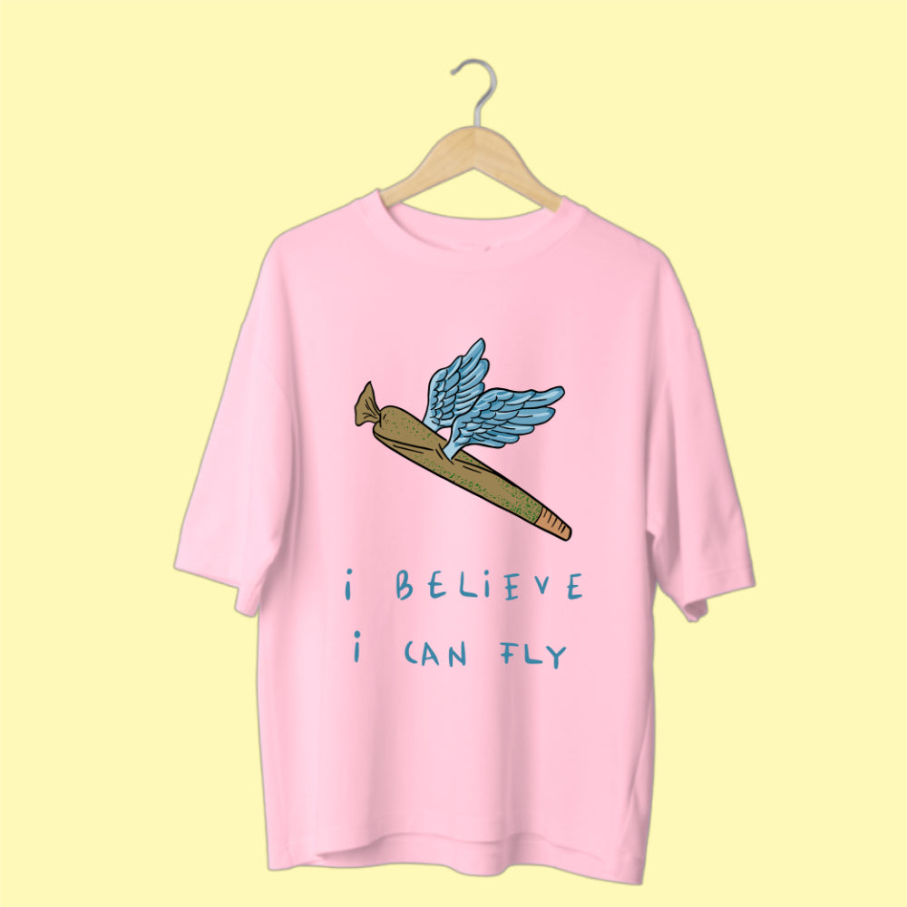 I Believe I Can Fly' Whimsical Oversized Tee