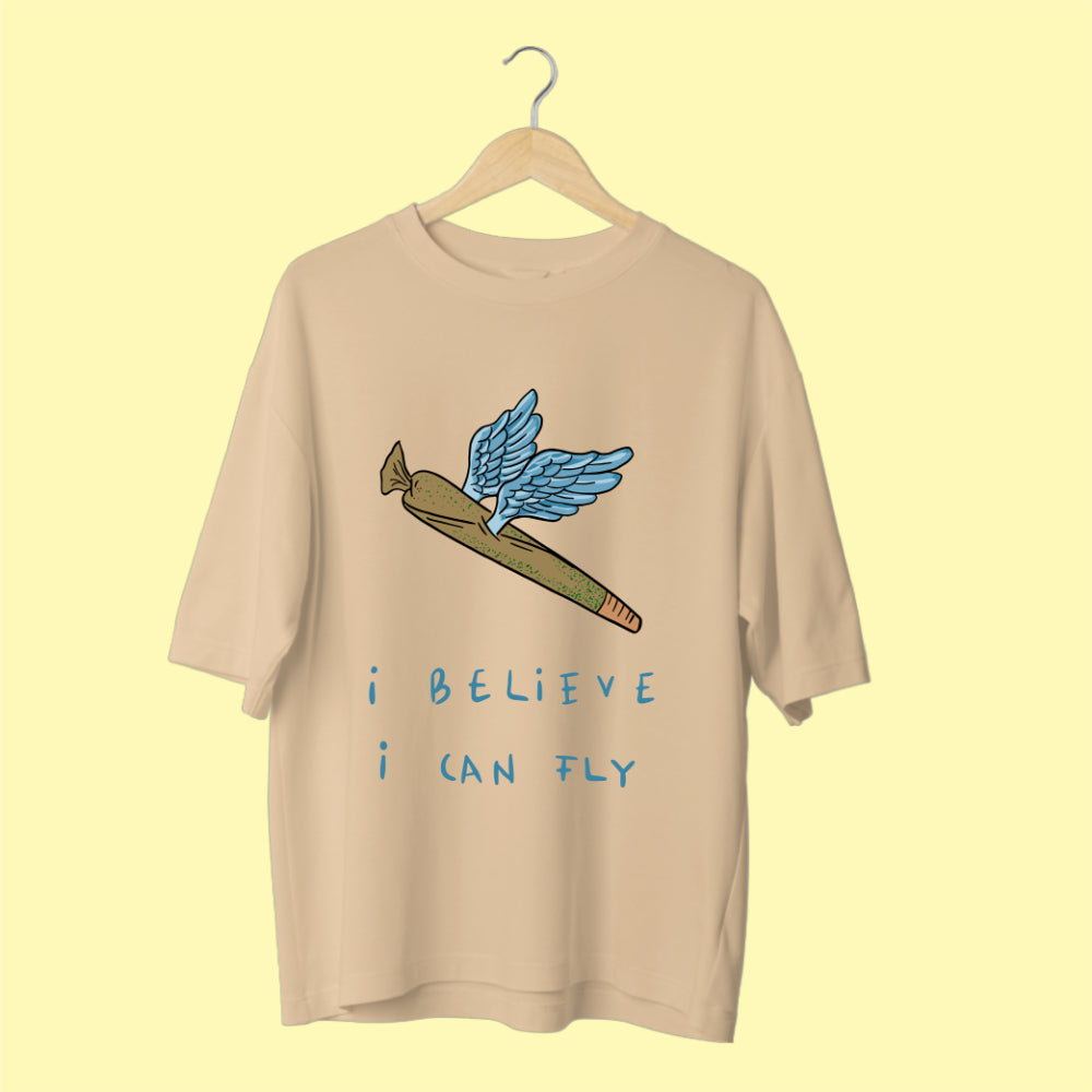 I Believe I Can Fly' Whimsical Oversized Tee