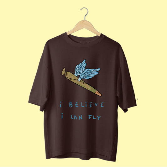 I Believe I Can Fly' Whimsical Oversized Tee