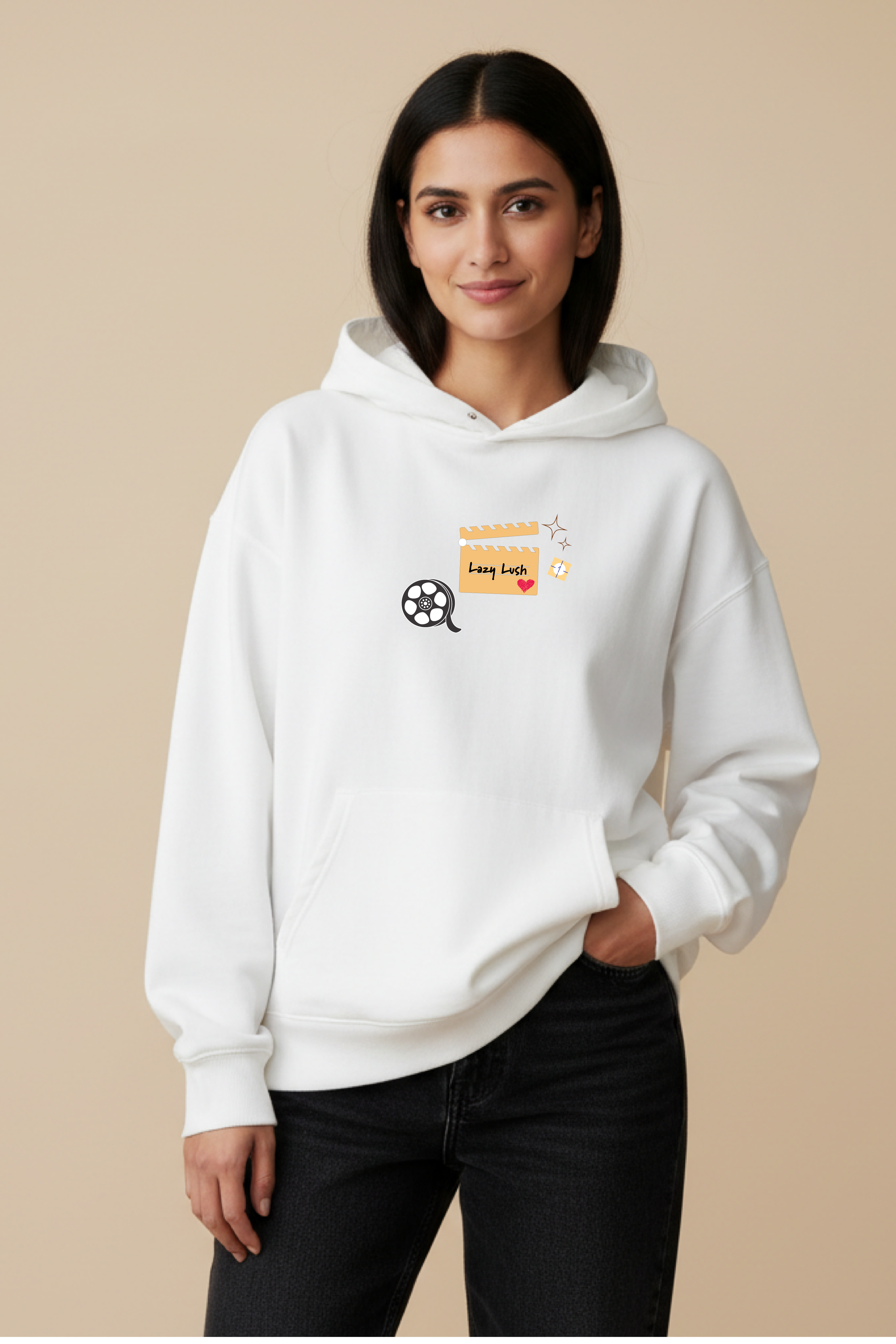 If Life is a Movie Oversized Drop Shoulder Hoodies - Pack of 2