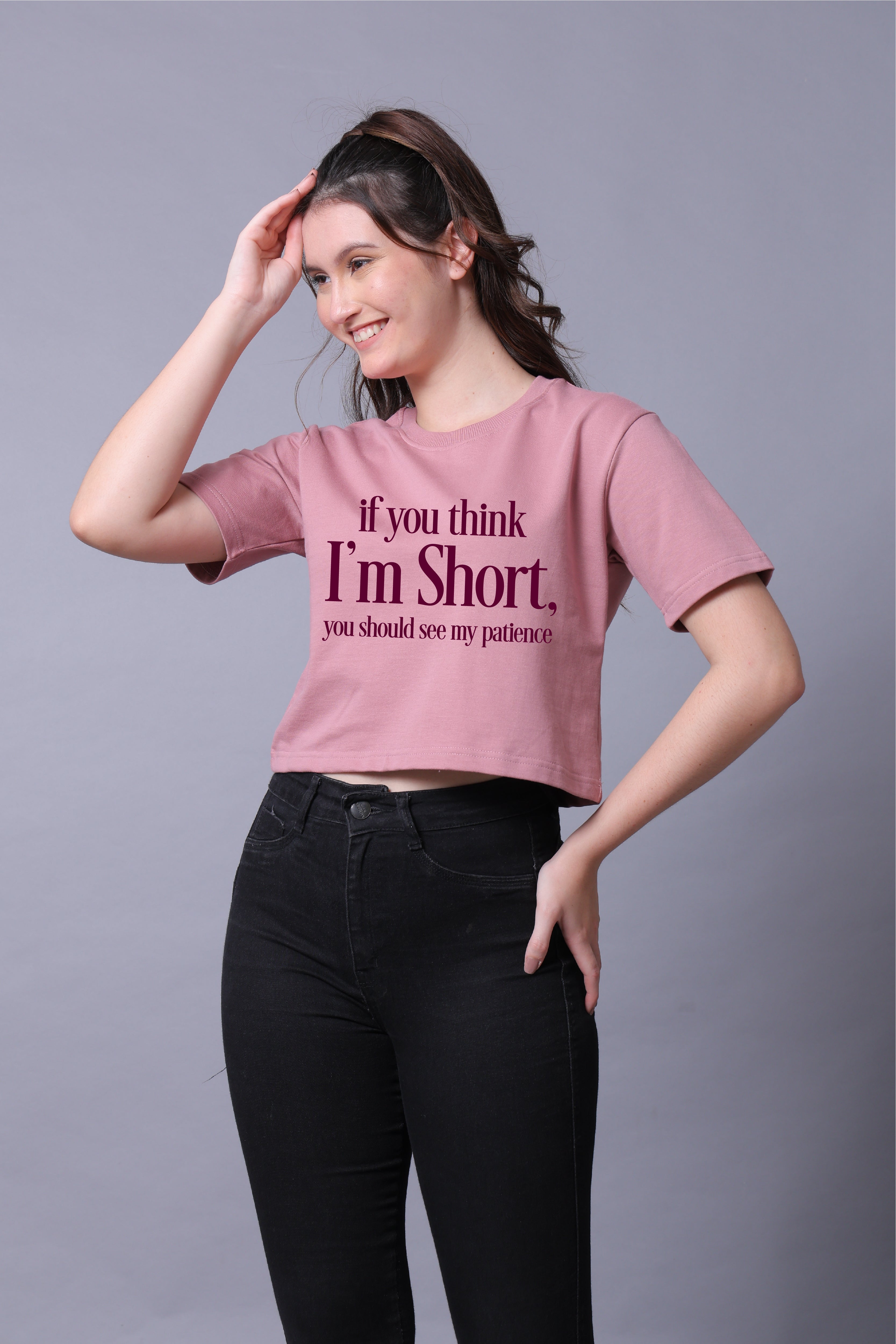 If U Think Am Short Women Crop Top