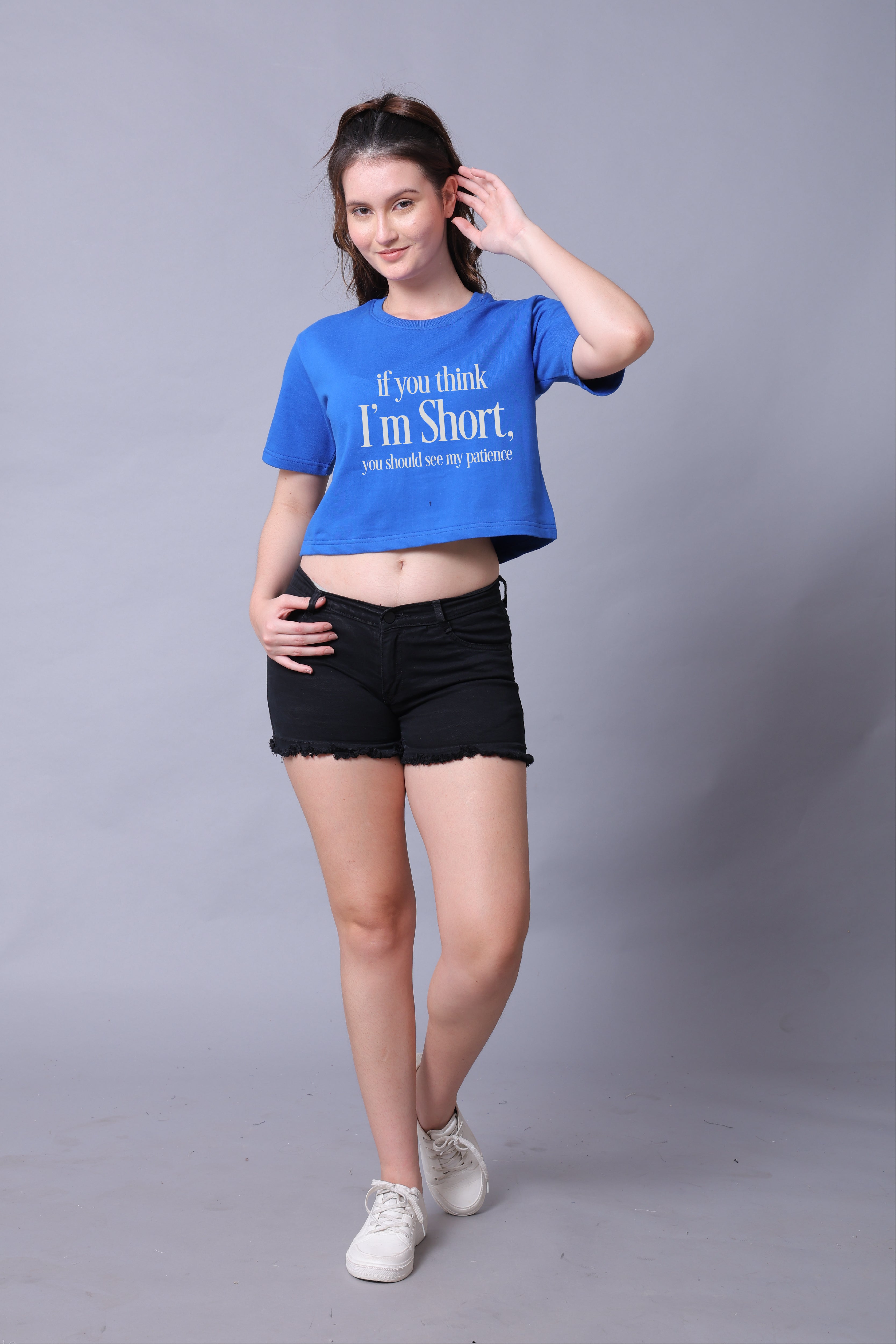 If U Think Am Short Women Crop Top