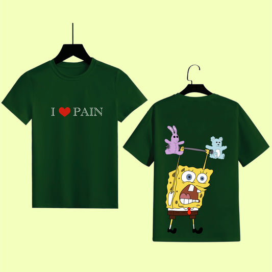 SpongeBob Half Sleeves Tee - Quirky Resilience