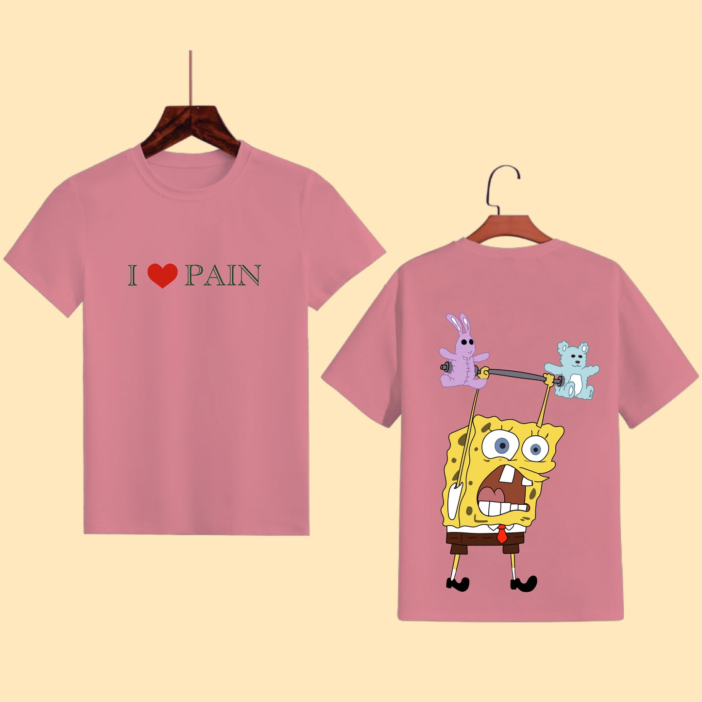 SpongeBob Half Sleeves Tee - Quirky Resilience