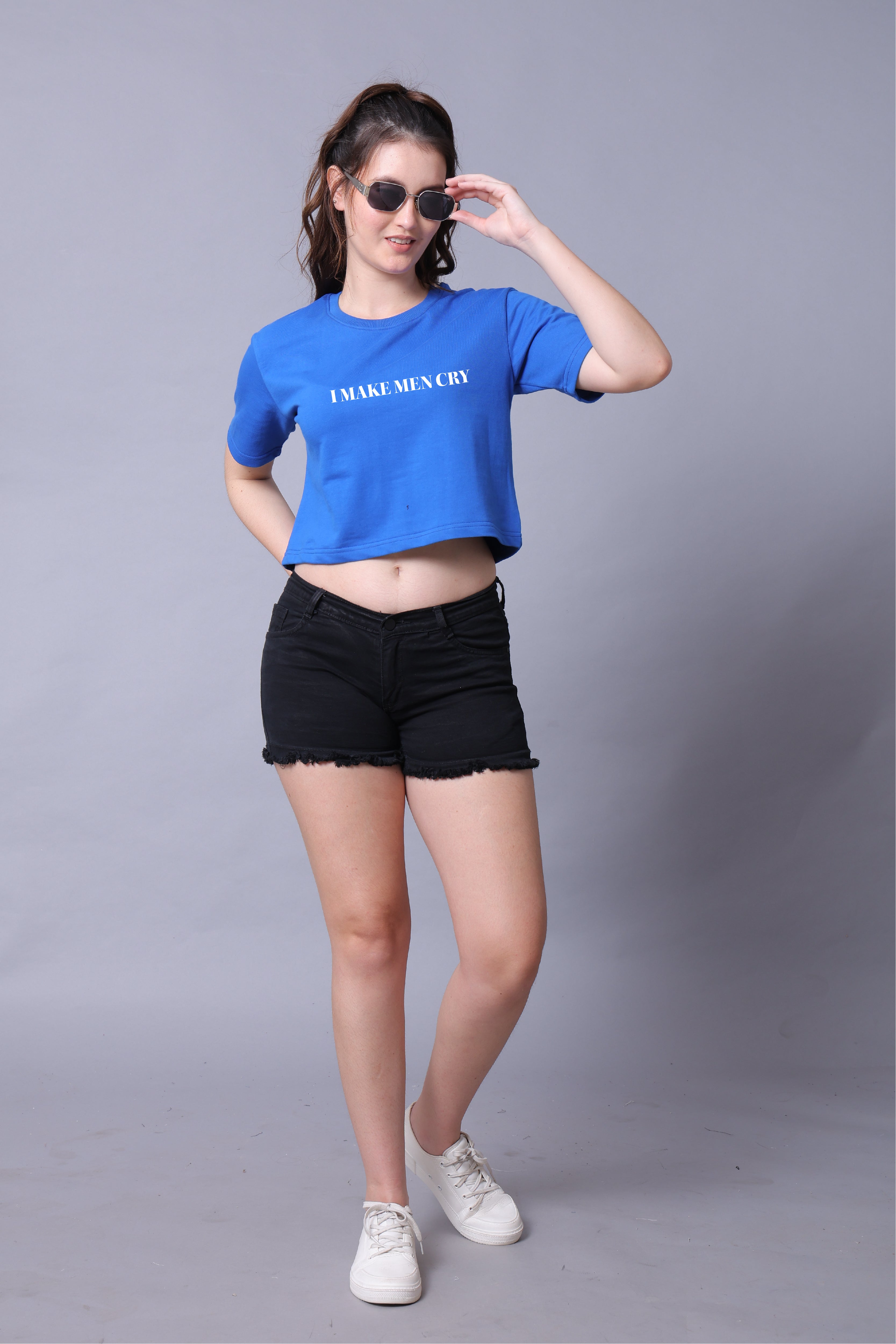 I Make Man Cry Women Crop Top