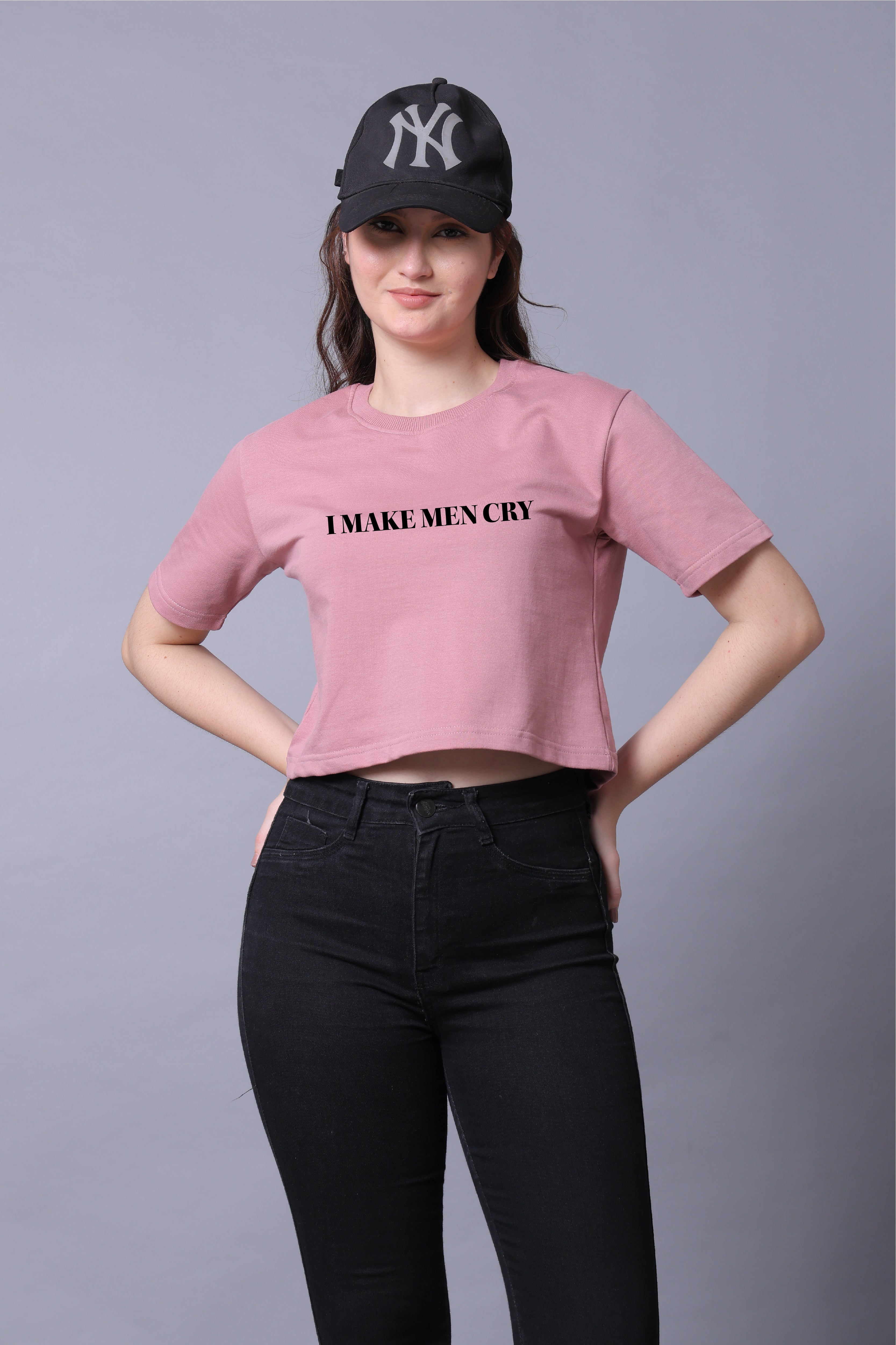 I Make Man Cry Women Crop Top