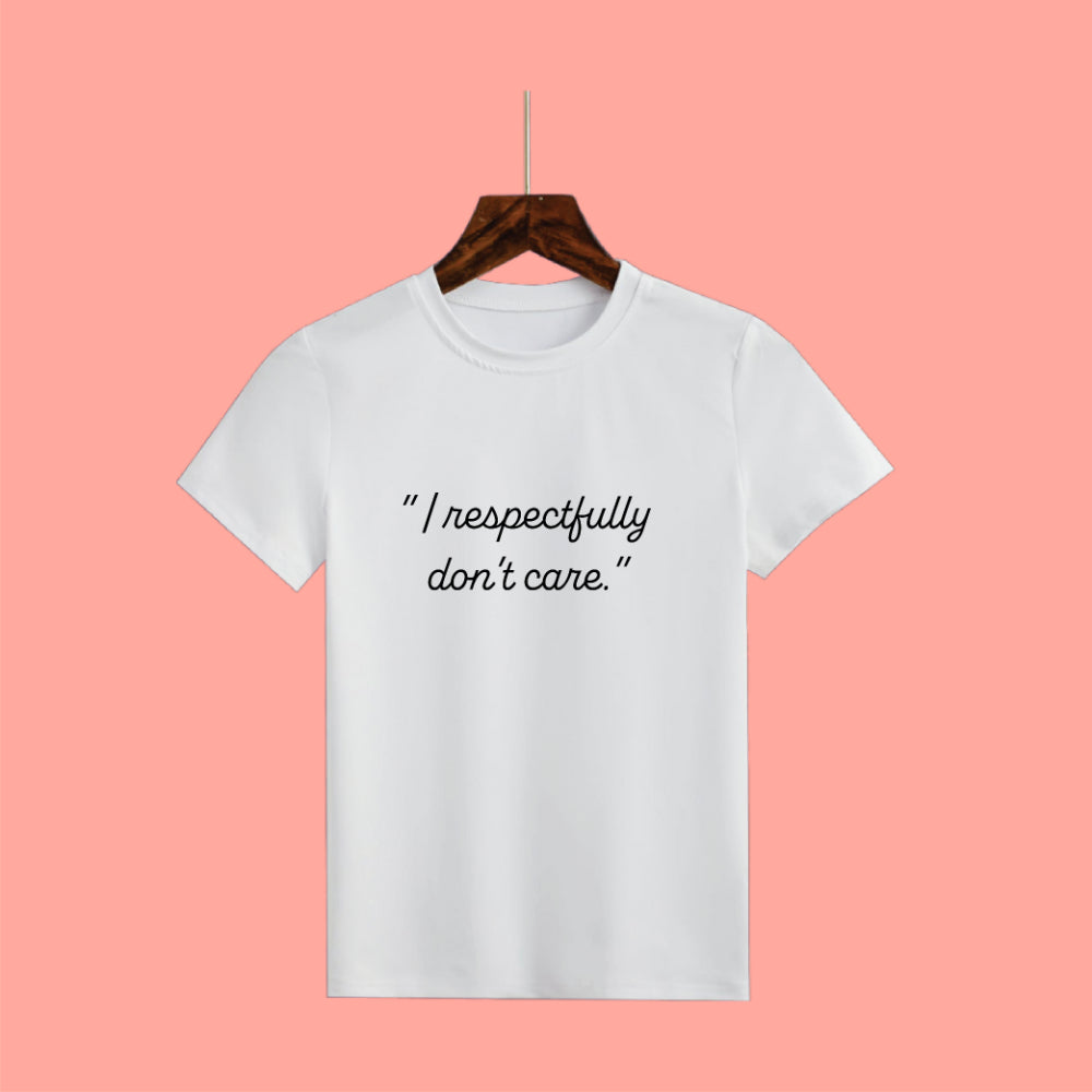 Candid Clarity Half Sleeve Tee - Bold and Unbothered