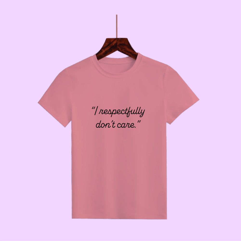 Candid Clarity Half Sleeve Tee - Bold and Unbothered