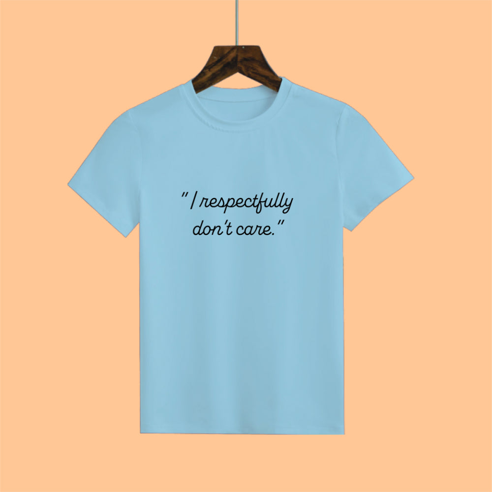 Candid Clarity Half Sleeve Tee - Bold and Unbothered