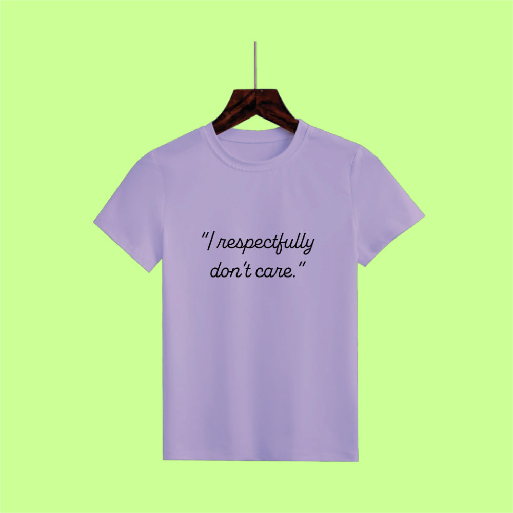 Candid Clarity Half Sleeve Tee - Bold and Unbothered