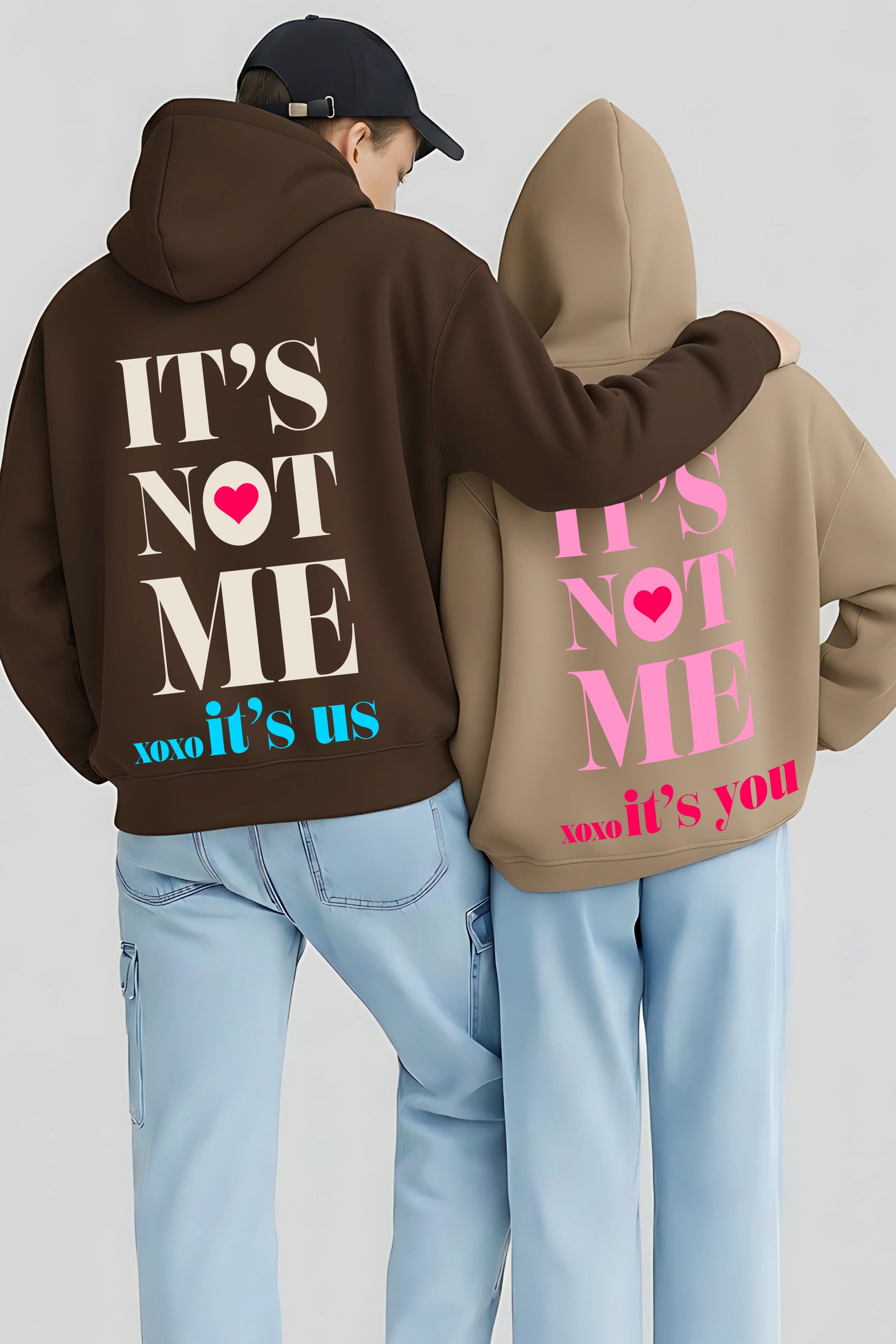 It's Not Me, It's You Oversized Drop Shoulder Hoodies - Pack of 2
