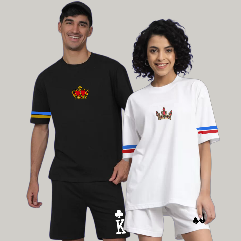 King and Queen of Clubbing Co-Ord Sets (Pack of 2)