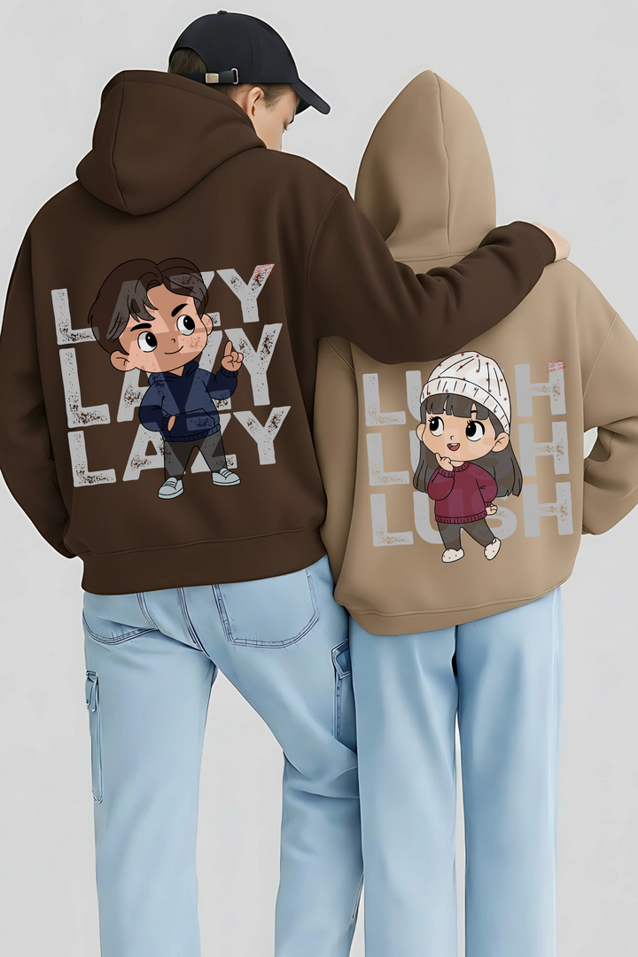 Lazy Lush Mascots Oversized Drop Shoulder Hoodies - Pack of 2