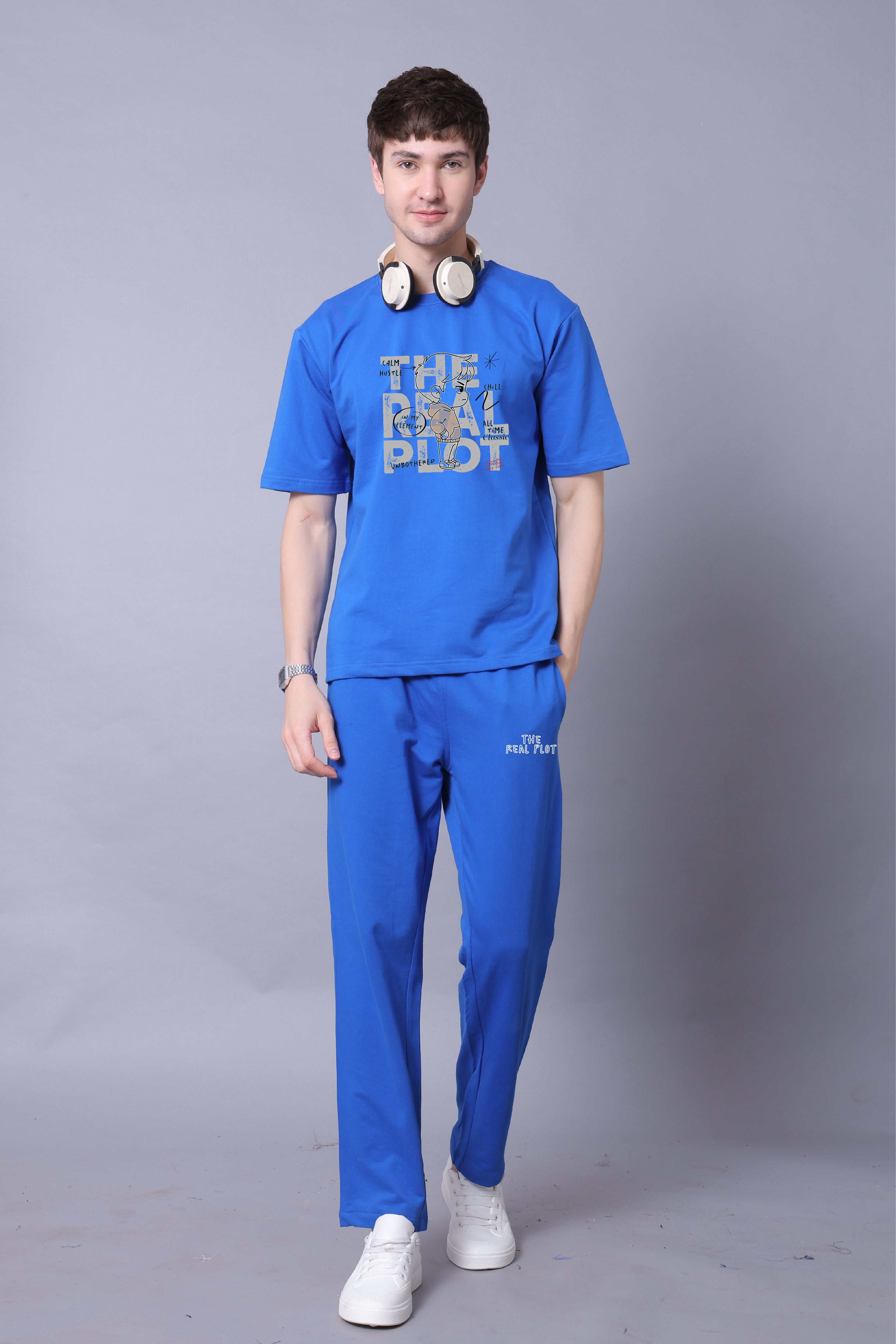 Lazy Lush Main Character Couple Co-Ord Set With Joggers (Pack of 2)