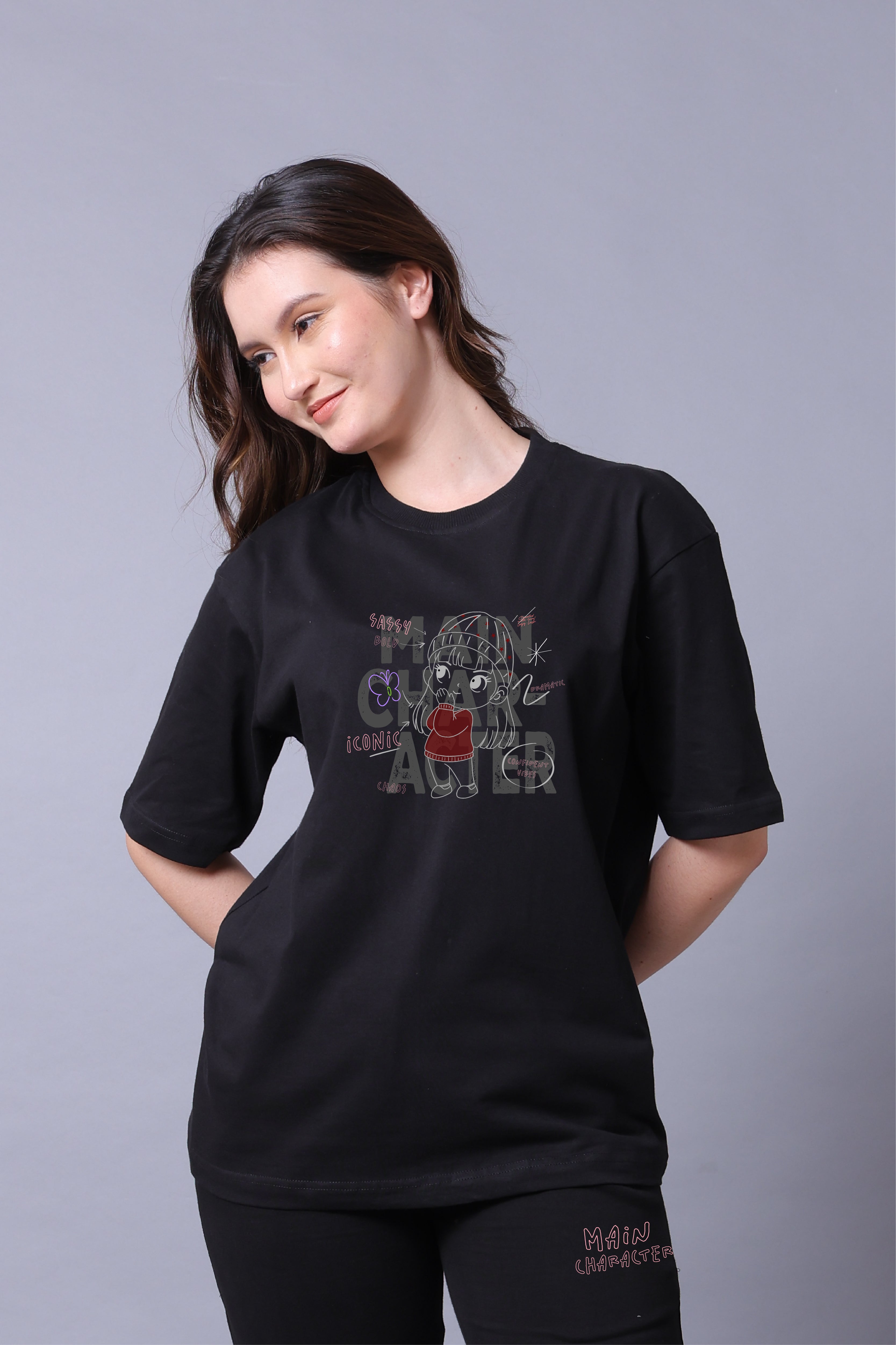 Lazy Lush Main Character Couple Co-Ord Set With Joggers (Pack of 2)