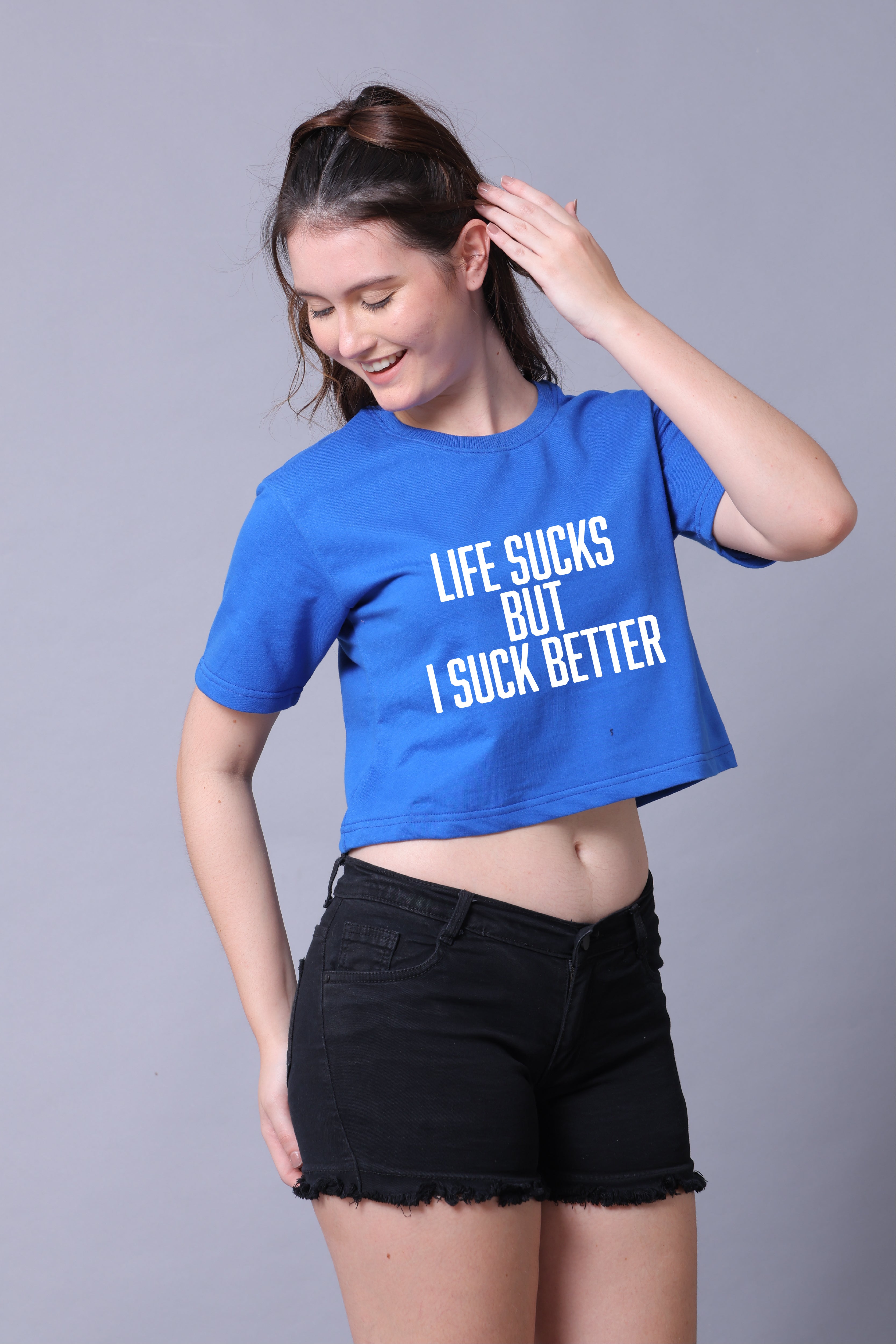 Life Sucks Women Crop Top