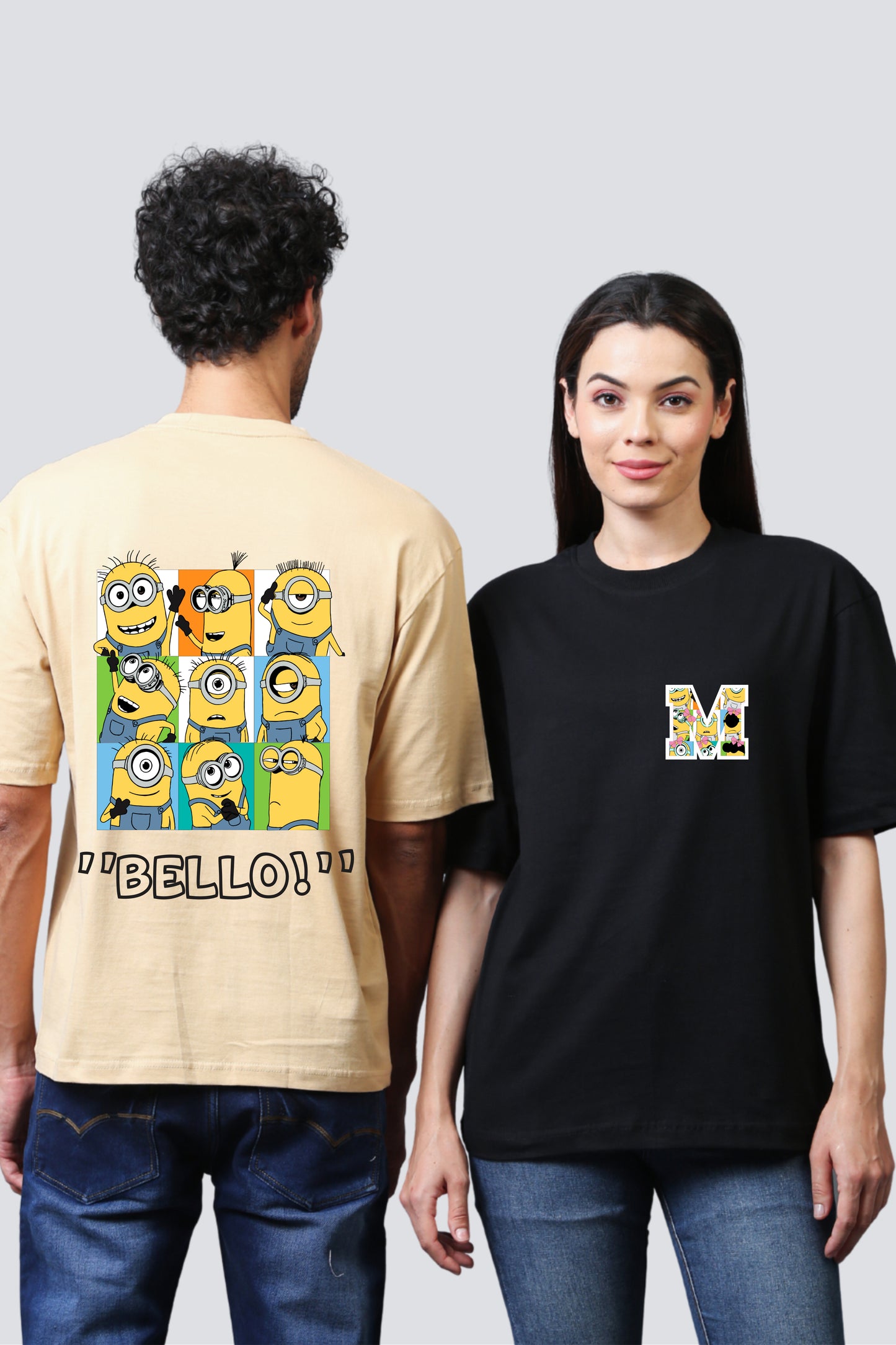 Minions Mayhem Oversized Couple T-Shirts (Pack of 2)