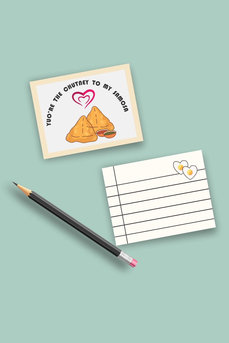 Chutney Samosa Greeting Card - Lazy Lush