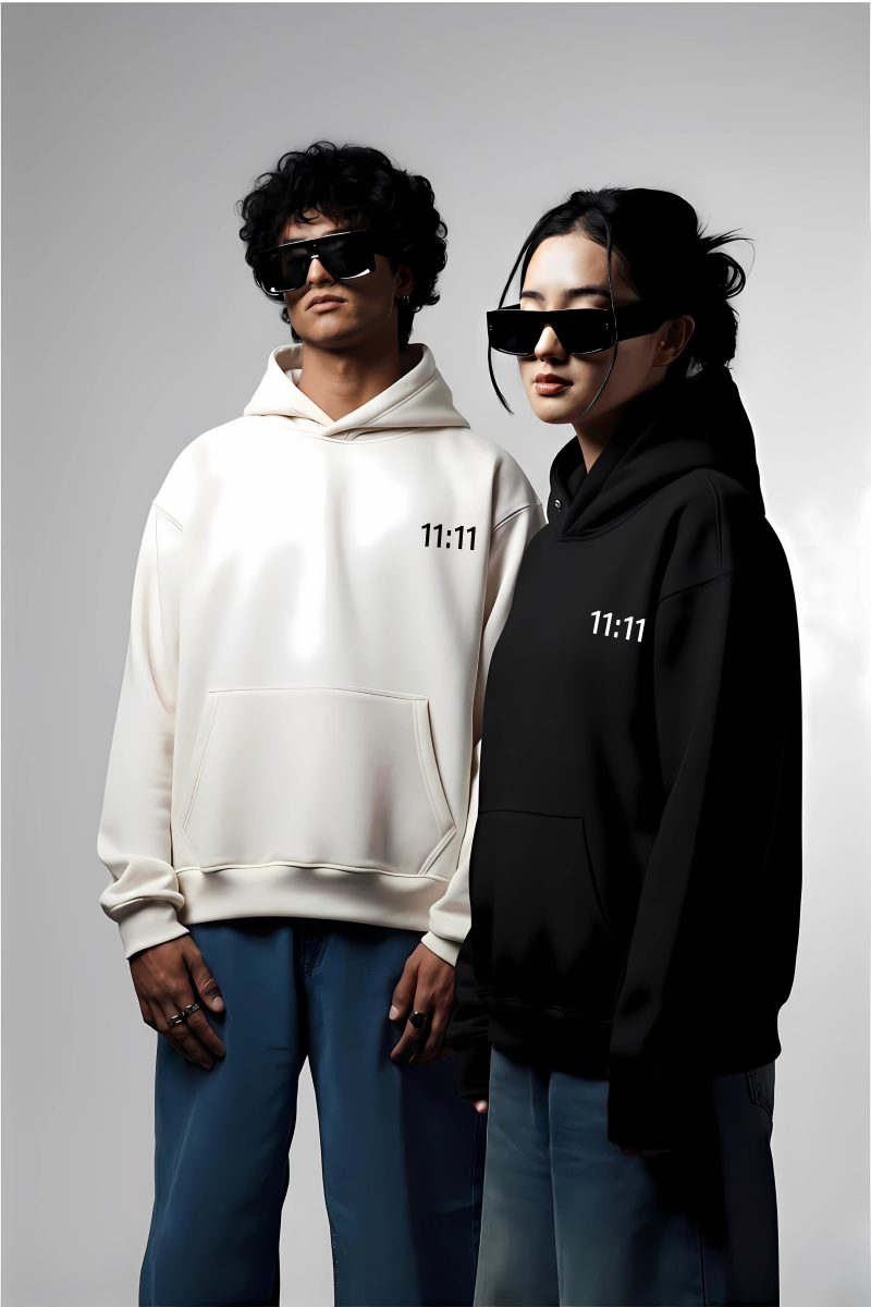 Manifest More Love Couple Oversized Drop Shoulder Hoodies - Pack of 2