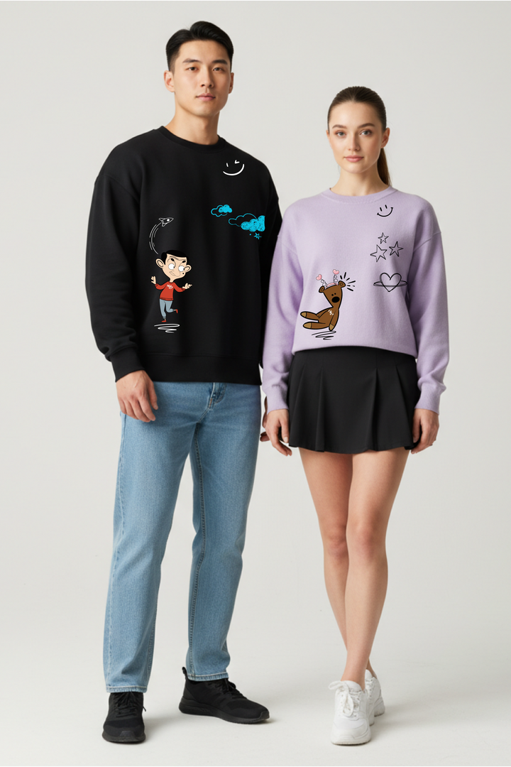 Mr. Bean Couple Unisex Sweatshirts - Pack of 2