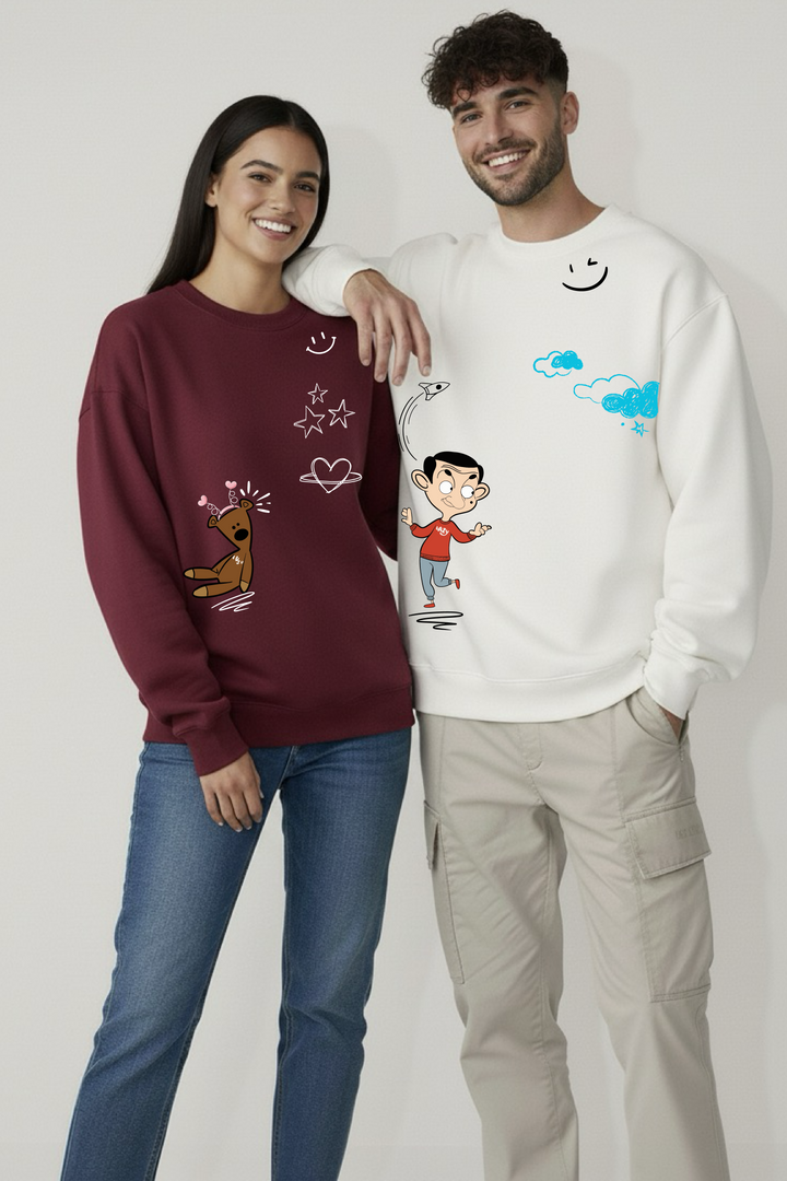 Mr. Bean Couple Unisex Sweatshirts - Pack of 2