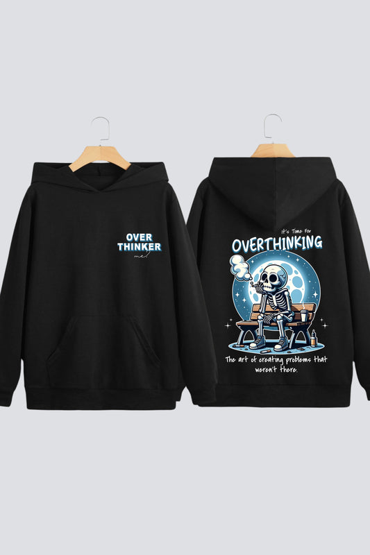 Overthinker's Delight Oversized Drop-Shoulder Hoodie