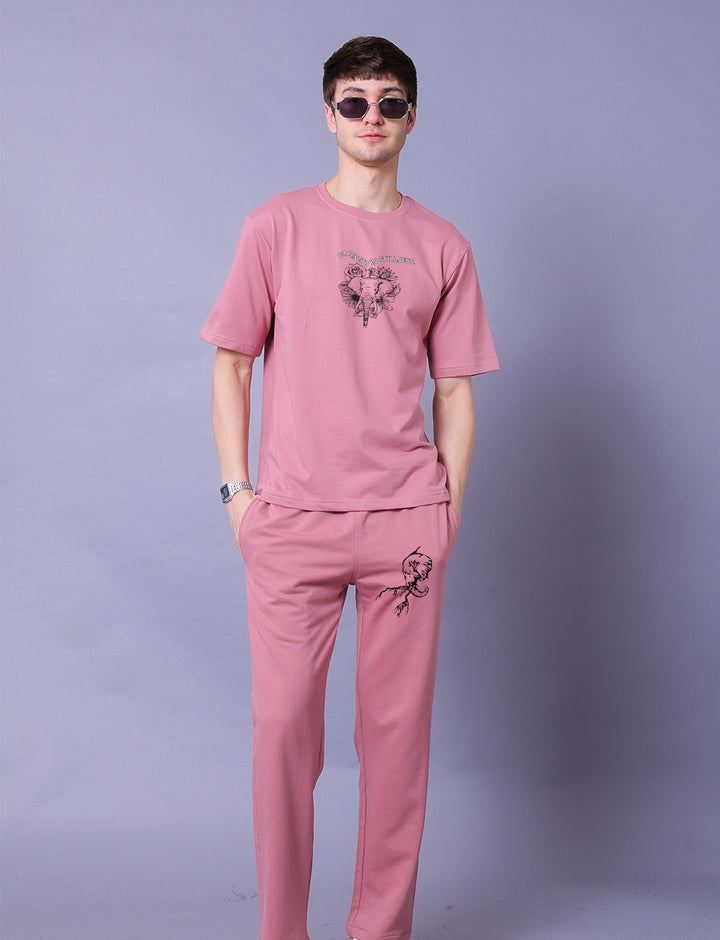 Monarch Men Co-Ord Set - Oversized Tee With Jogger