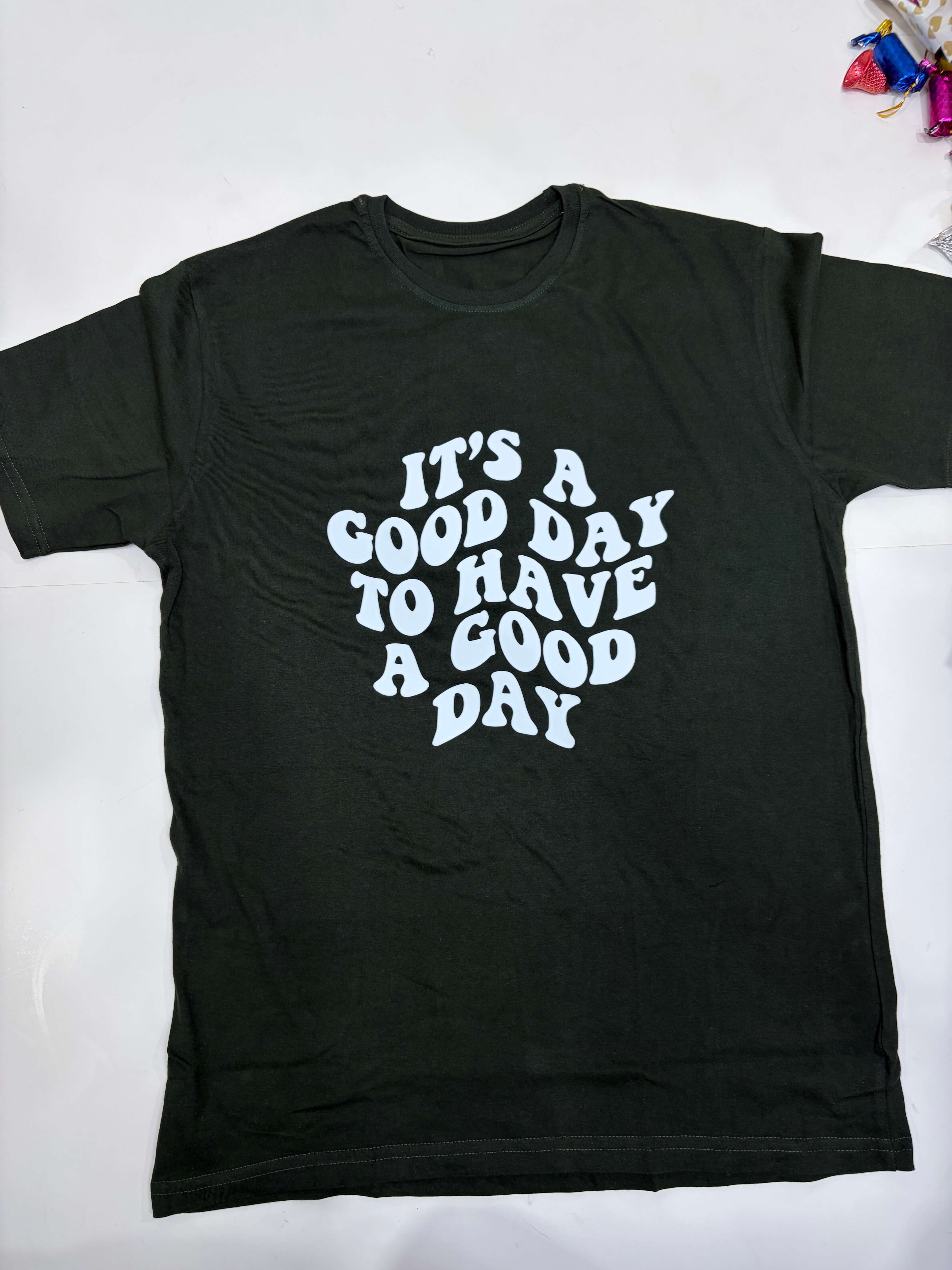 Positivity Boost Casual Half Sleeve Tee