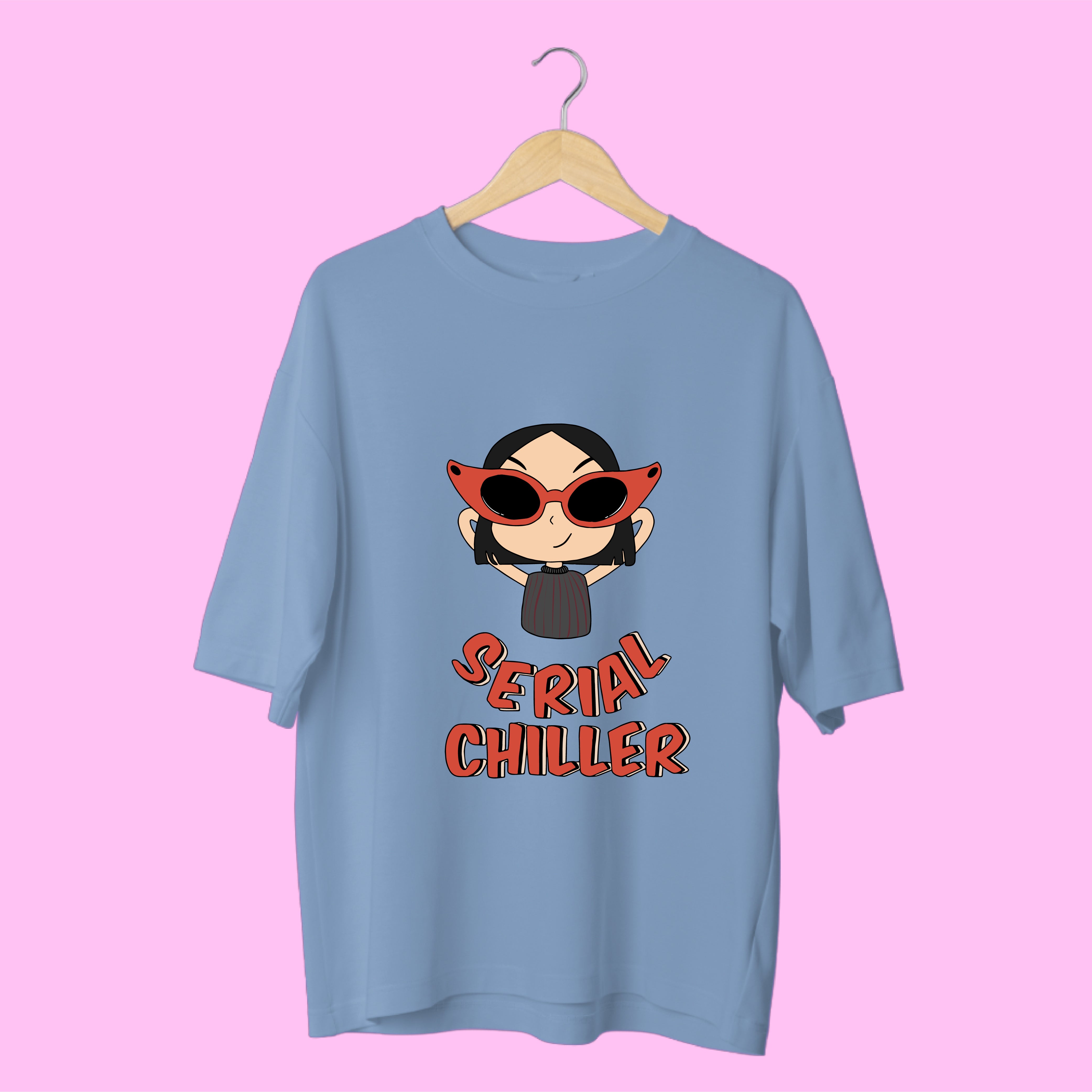 Serial Chiller Oversized Tee – Embrace Your Cool Side – Lazy Lush