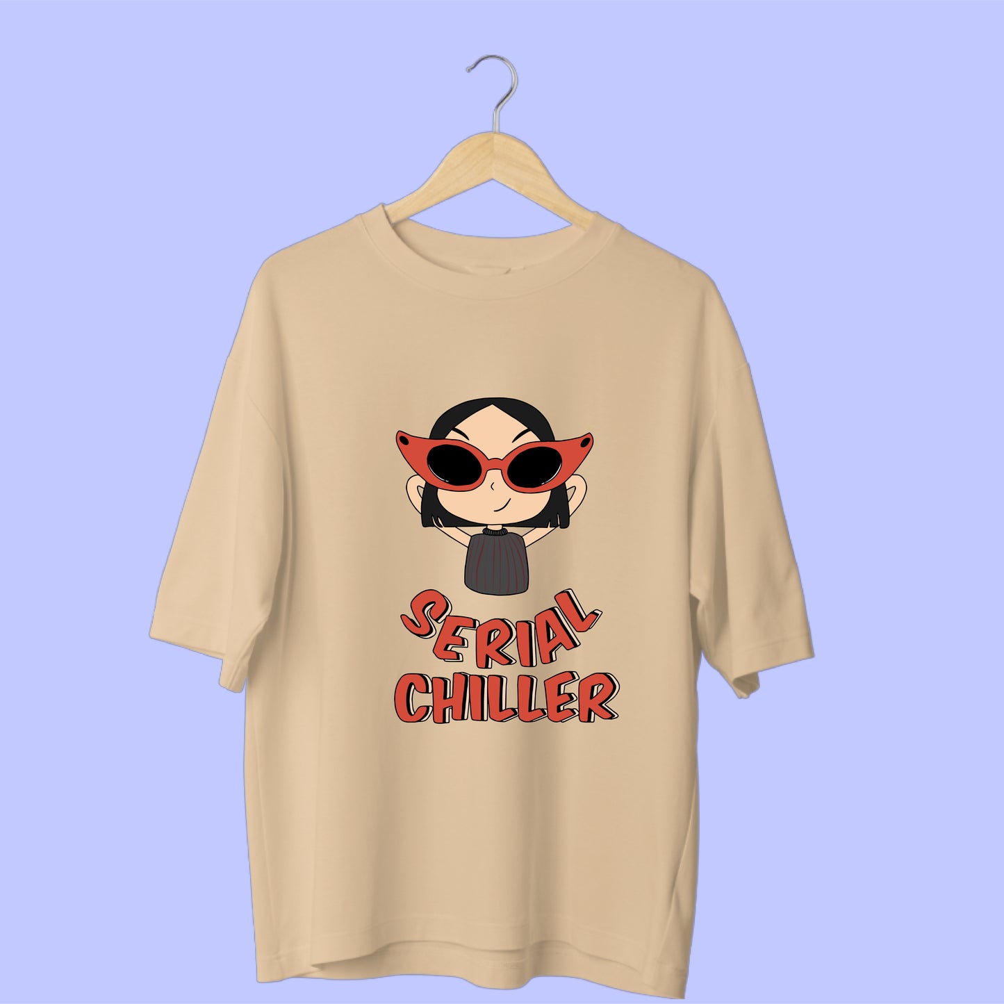 Serial Chiller Oversized Tee – Embrace Your Cool Side